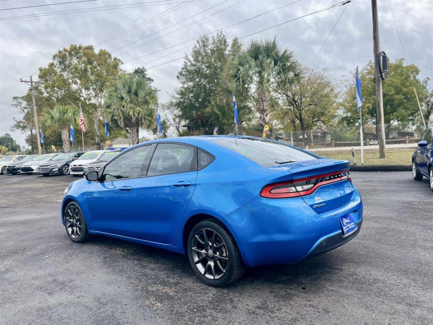 2015 Blue /Black Dodge Dart (1C3CDFAA5FD) with an 2.0l I-4 SFI Dohc 2.0l engine, Automatic transmission, located at 745 East Steele Rd., West Columbia, SC, 29170, (803) 755-9148, 33.927212, -81.148483 - Photo#2