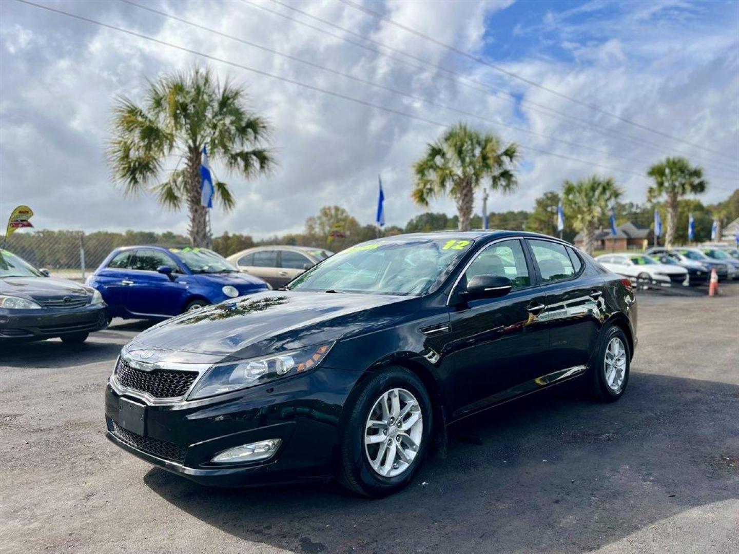 2012 Black /Grey Kia Optima (5XXGM4A79CG) with an 2.4l I-4 DI Dohc 2.4l engine, Automatic transmission, located at 745 East Steele Rd., West Columbia, SC, 29170, (803) 755-9148, 33.927212, -81.148483 - Special Internet Price! 2012 Kia Optima with AM/FM stereo, Bluetooth hands-free calling, Cruise control, Manual air conditioning, Keyless entry, Cloth interior, Powered driver seat, Powered windows, Powered door locks, Plus more! - Photo#0