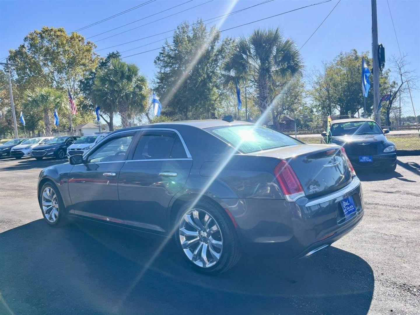 2017 Grey /Black Chrysler 300 (2C3CCAEG5HH) with an 3.6l V6 MPI Dohc VVT Flex engine, Automatic transmission, located at 745 East Steele Rd., West Columbia, SC, 29170, (803) 755-9148, 33.927212, -81.148483 - Special Internet Price! 2017 Chrysler 300 with AM/FM radio, Bluetooth, Backup camera, Navigation, Cruise control, Keyless entry, Manual air, Push to start, Panoramic sunroof, Leather interior, Powered front seats, Heated seats, Powered windows, Powered door locks, Plus more! - Photo#2