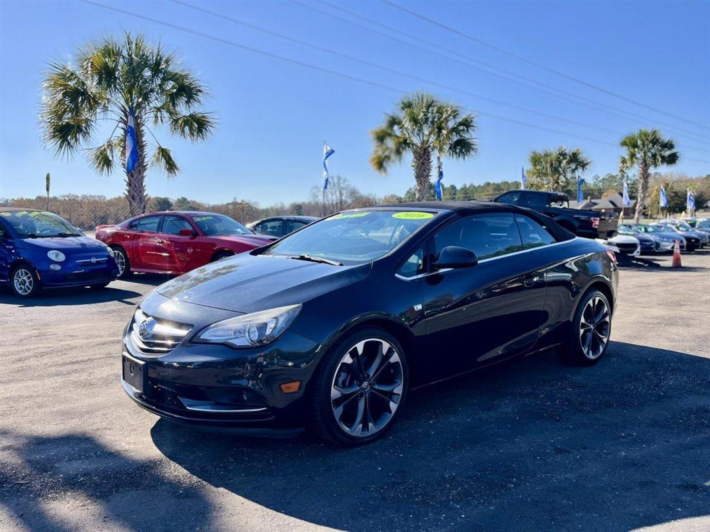 2016 Black /Black Buick Cascada (W04WT3N53GG) with an 1.6l I-4 DI Dohc T/C 1.6l engine, Automatic transmission, located at 745 East Steele Rd., West Columbia, SC, 29170, (803) 755-9148, 33.927212, -81.148483 - Special Internet Price! 2016 Buick Cascada with AM/FM radio, Bluetooth, Backup camera, Navigation, Cruise control, Leather interior, Powered front seats, Convertible top, Powered windows, Powered door locks, Plus more! - Photo#0