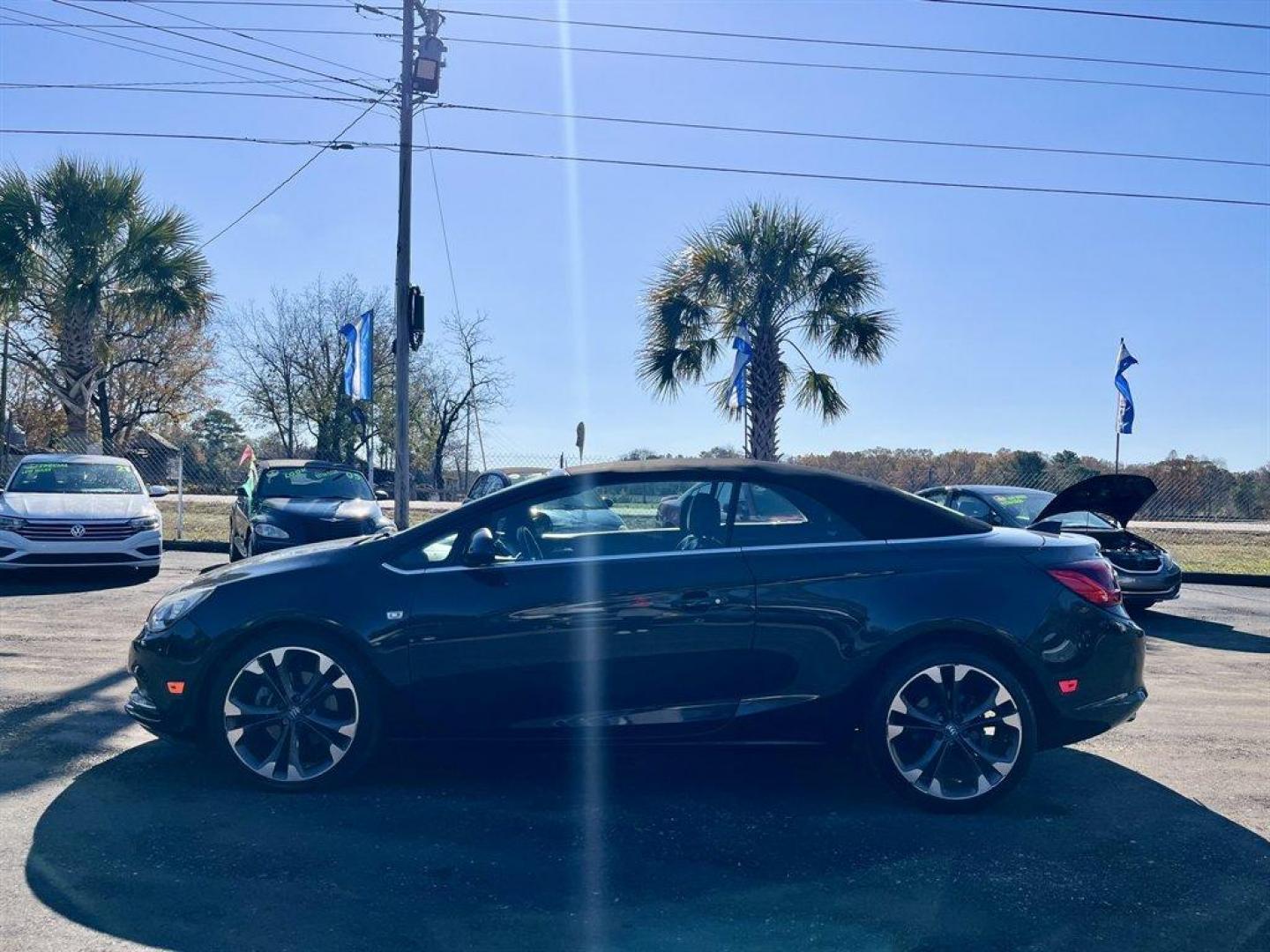 2016 Black /Black Buick Cascada (W04WT3N53GG) with an 1.6l I-4 DI Dohc T/C 1.6l engine, Automatic transmission, located at 745 East Steele Rd., West Columbia, SC, 29170, (803) 755-9148, 33.927212, -81.148483 - Special Internet Price! 2016 Buick Cascada with AM/FM radio, Bluetooth, Backup camera, Navigation, Cruise control, Leather interior, Powered front seats, Convertible top, Powered windows, Powered door locks, Plus more! - Photo#1