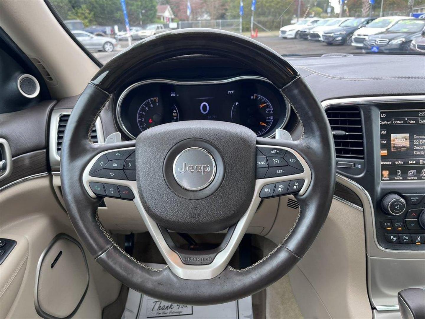 2017 White /Grey Jeep Grand Cherokee (1C4RJFCG1HC) with an 3.6l V6 MPI Dohc VVT Flex engine, Automatic transmission, located at 745 East Steele Rd., West Columbia, SC, 29170, (803) 755-9148, 33.927212, -81.148483 - Special Internet Price! 2017 Jeep Grand Cherokee with AM/FM radio, Backup camera, Navigation, Cruise control, Panoramic sunroof, Leather interior, Powered windows, Powered door locks, Plus more! - Photo#9