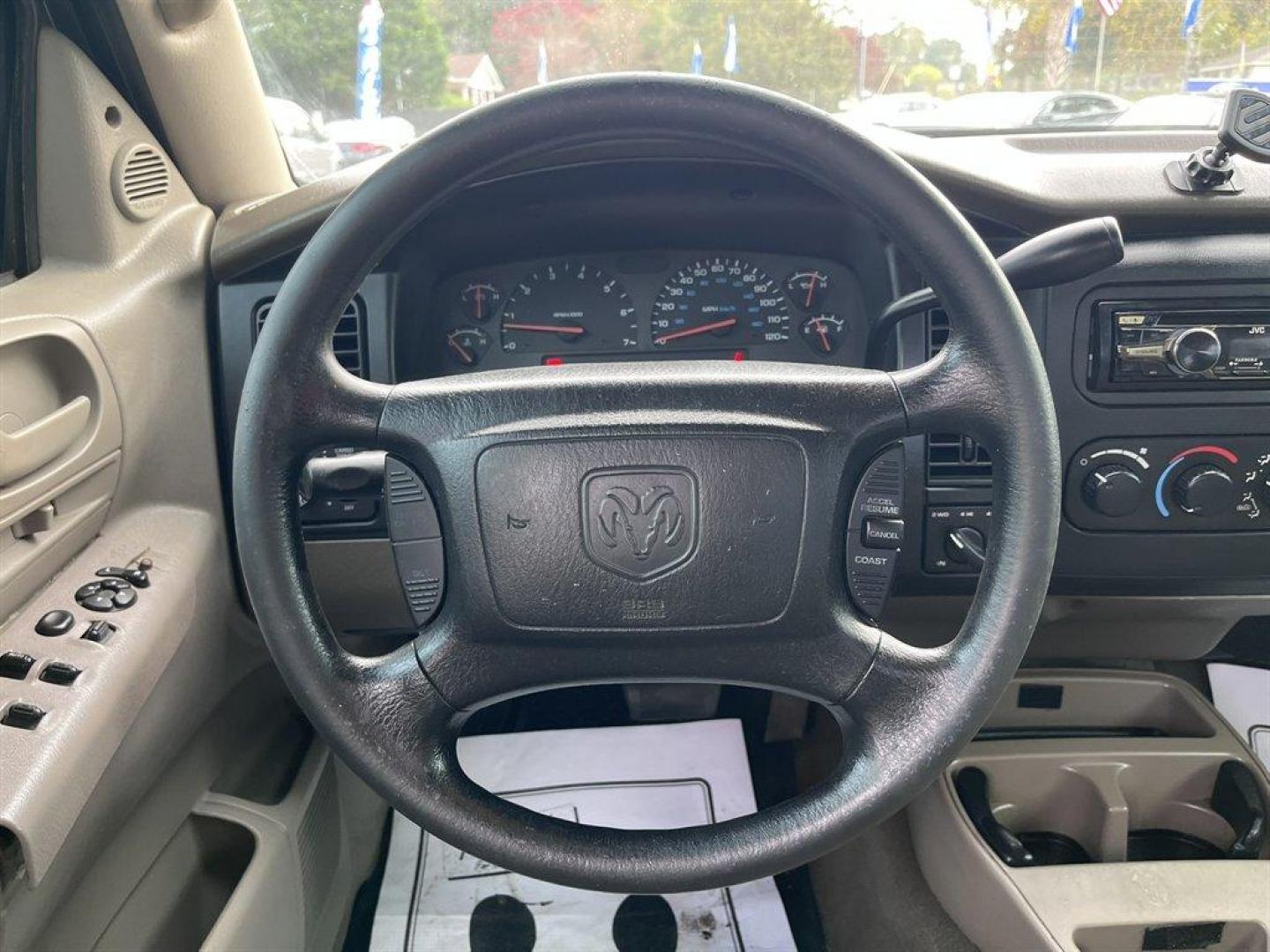 2002 Grey /Grey Dodge Dakota (1B7HG38N92S) with an 4.7l V8 MPI 4.7l engine, Automatic transmission, located at 745 East Steele Rd., West Columbia, SC, 29170, (803) 755-9148, 33.927212, -81.148483 - Special Internet Price! 2002 Dodge Dakota with AM/FM stereo, Cruise control, Manual air conditioning, Cloth interior, Front 40/20/40 split bench, Powered windows, Powered door locks, Plus more! - Photo#9