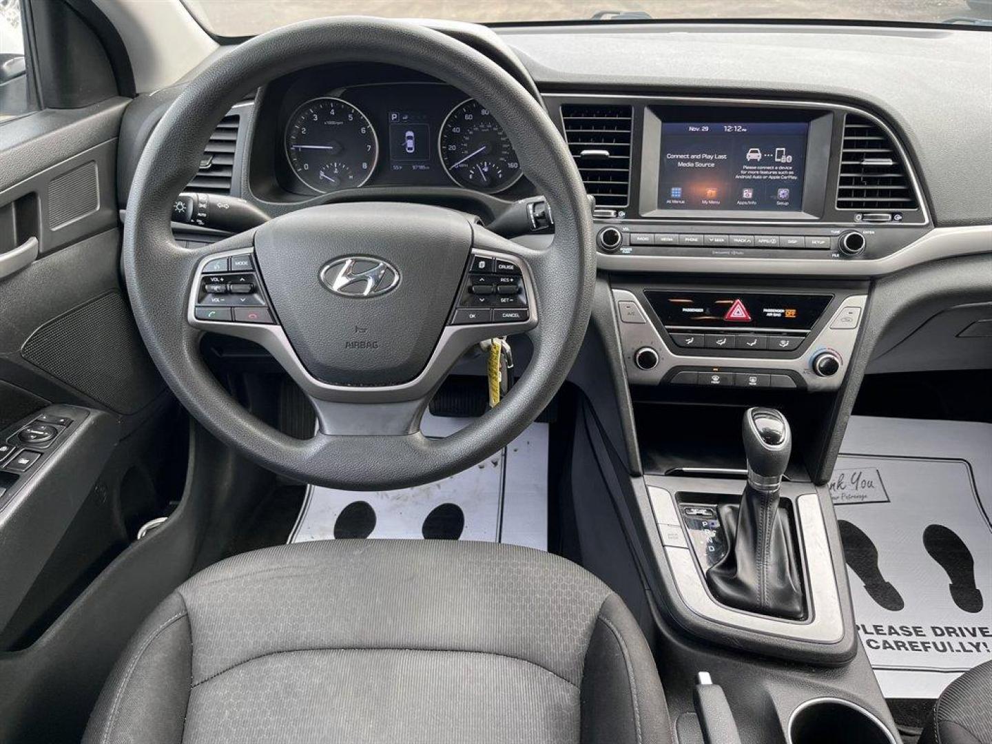 2018 White /Black Hyundai Elantra (5NPD84LF4JH) with an 2.0l I-4 MPI Dohc 2.0l engine, Automatic transmission, located at 745 East Steele Rd., West Columbia, SC, 29170, (803) 755-9148, 33.927212, -81.148483 - Special Internet Price! 2018 Hyundai Elantra with AM/FM radio, Bluetooth, Backup camera, Cruise control, Manual air conditioning, Cloth interior, Keyless entry, Powered windows, Powered door locks, Plus more! - Photo#8