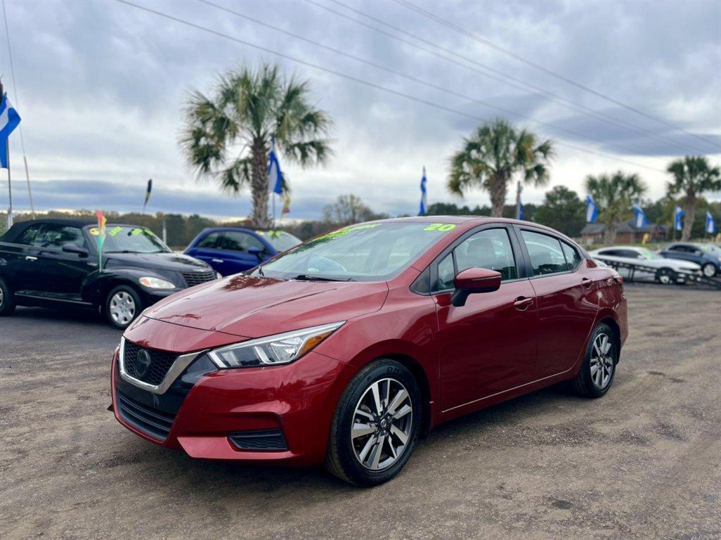 2020 Red /Black Nissan Versa (3N1CN8EV8LL) with an 1.6l I-4 Smpi Dohc Cvtcs engine, Automatic transmission, located at 745 East Steele Rd., West Columbia, SC, 29170, (803) 755-9148, 33.927212, -81.148483 - Special Internet Price! 2020 Nissan Versa with Bluetooth, AM/FM radio, Cruise control, Backup camera, Cloth interior, Push to start, Keyless entry, Cloth interior, Powered windows, Powered door locks, Plus more! - Photo#0