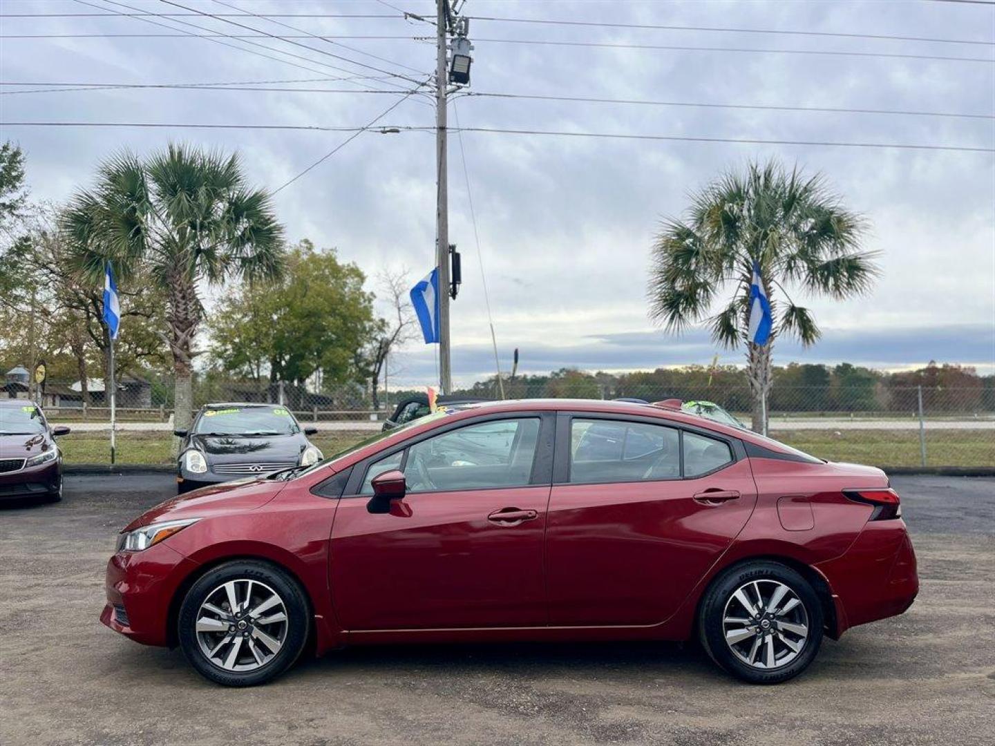 2020 Red /Black Nissan Versa (3N1CN8EV8LL) with an 1.6l I-4 Smpi Dohc Cvtcs engine, Automatic transmission, located at 745 East Steele Rd., West Columbia, SC, 29170, (803) 755-9148, 33.927212, -81.148483 - Special Internet Price! 2020 Nissan Versa with Bluetooth, AM/FM radio, Cruise control, Backup camera, Cloth interior, Push to start, Keyless entry, Cloth interior, Powered windows, Powered door locks, Plus more! - Photo#1