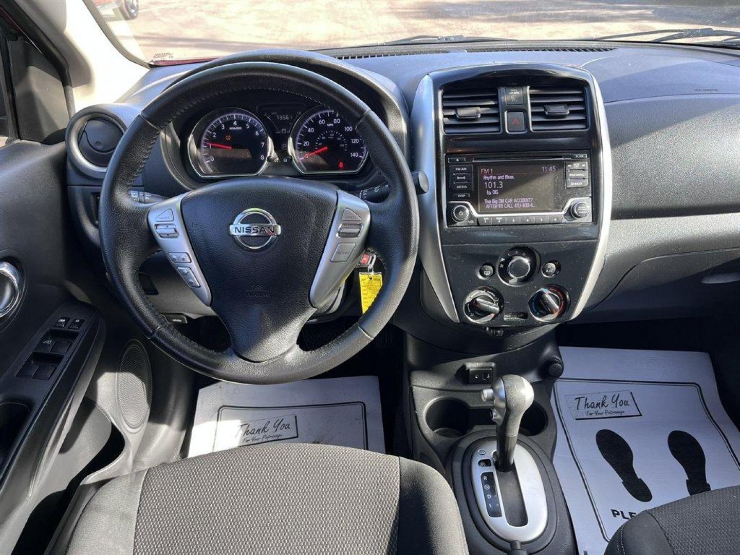 2017 Red /Black Nissan Versa (3N1CN7AP3HL) with an 1.6l I-4 Smpi Dohc Cvtcs engine, Automatic transmission, located at 745 East Steele Rd., West Columbia, SC, 29170, (803) 755-9148, 33.927212, -81.148483 - Special Internet Price! 2017 Nissan Versa with AM/FM radio, Bluetooth, Backup camera, Cruise control, Keyless entry, Cloth interior, Powered windows, Powered door locks, Plus more! - Photo#8