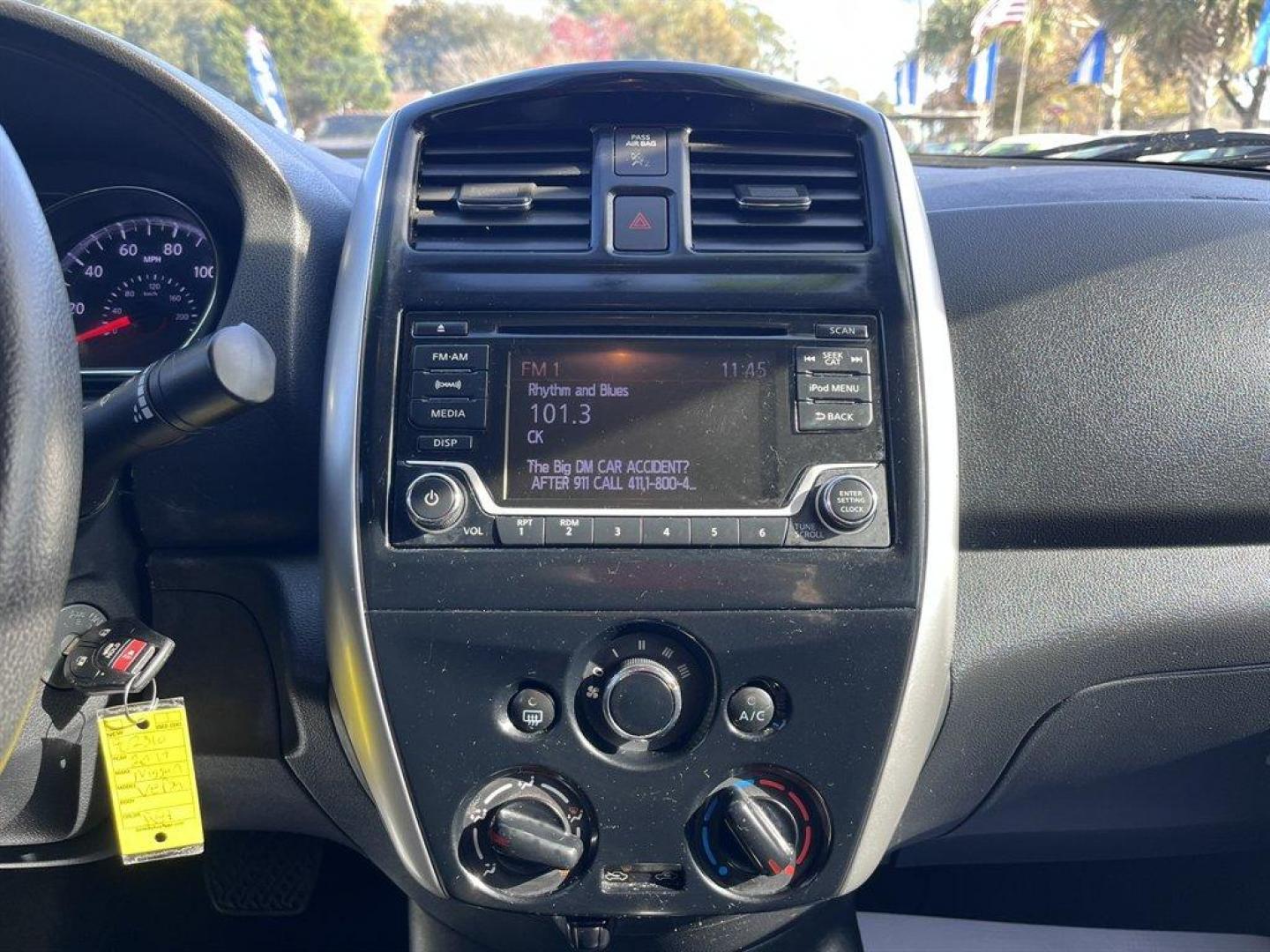 2017 Red /Black Nissan Versa (3N1CN7AP3HL) with an 1.6l I-4 Smpi Dohc Cvtcs engine, Automatic transmission, located at 745 East Steele Rd., West Columbia, SC, 29170, (803) 755-9148, 33.927212, -81.148483 - Special Internet Price! 2017 Nissan Versa with AM/FM radio, Bluetooth, Backup camera, Cruise control, Keyless entry, Cloth interior, Powered windows, Powered door locks, Plus more! - Photo#14