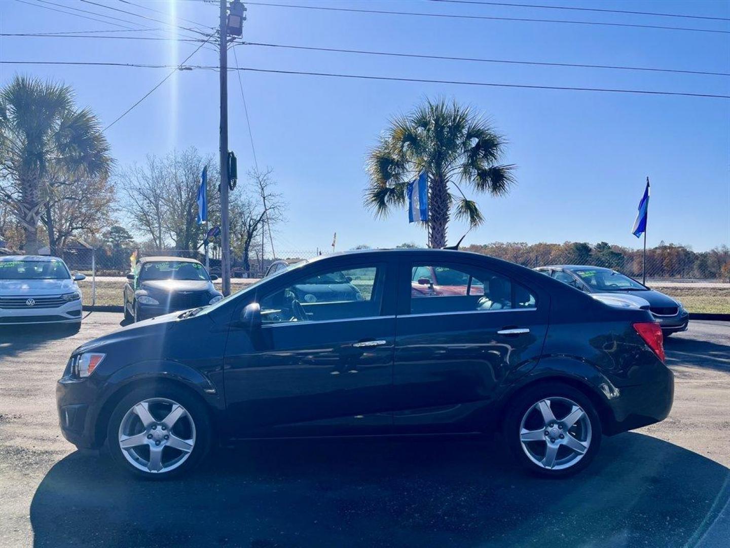 2014 Brown /Black Chevrolet Sonic (1G1JE5SH6E4) with an 1.8l I-4 MFI Dohc Flex 1. engine, Automatic transmission, located at 745 East Steele Rd., West Columbia, SC, 29170, (803) 755-9148, 33.927212, -81.148483 - Special Internet Price! 2014 Chevrolet Sonic with AM/FM radio, Cruise control, Manual air conditioning, Backup camera, Powered windows, Powered door locks, Plus more! - Photo#1