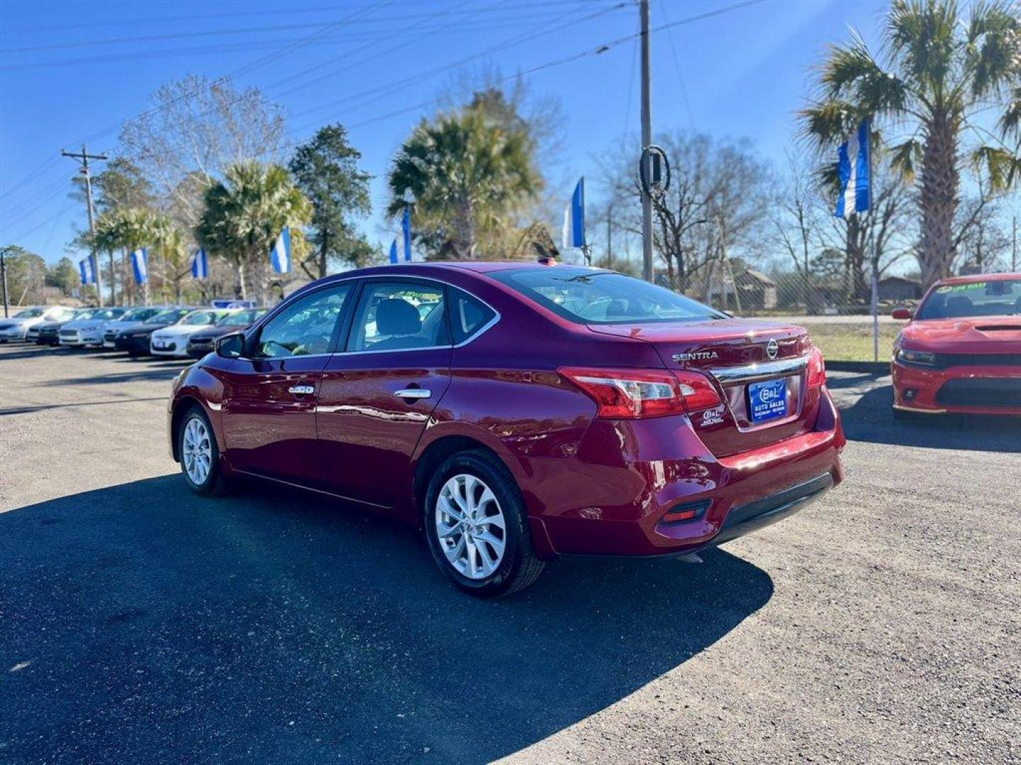 2019 Red /Black Nissan Sentra (3N1AB7AP8KY) with an 1.8l I-4 Smpi Dohc 1.8l engine, Automatic transmission, located at 745 East Steele Rd., West Columbia, SC, 29170, (803) 755-9148, 33.927212, -81.148483 - Special Internet Price! 2019 Nissan Sentra with AM/FM radio, Bluetooth, Backup camera, Cruise control, Cloth interior, Powered windows, Powered door locks, Plus more! - Photo#5