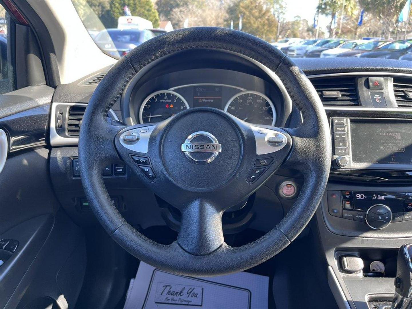 2019 Red /Black Nissan Sentra (3N1AB7AP8KY) with an 1.8l I-4 Smpi Dohc 1.8l engine, Automatic transmission, located at 745 East Steele Rd., West Columbia, SC, 29170, (803) 755-9148, 33.927212, -81.148483 - Special Internet Price! 2019 Nissan Sentra with AM/FM radio, Bluetooth, Backup camera, Cruise control, Cloth interior, Powered windows, Powered door locks, Plus more! - Photo#7