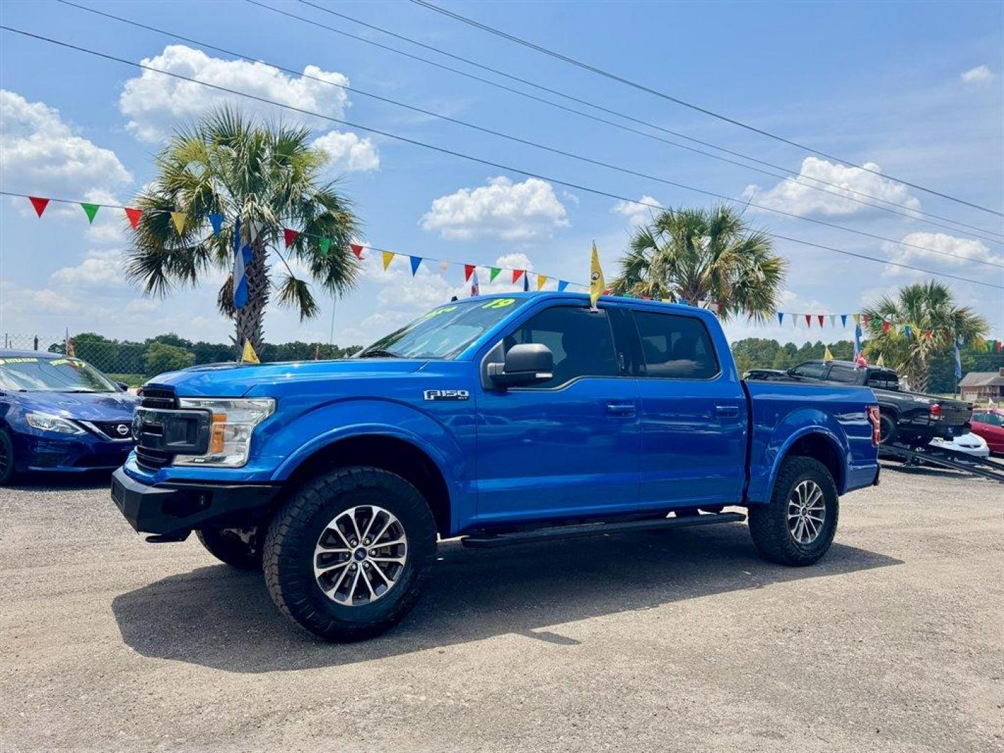 2019 Blue /Black Ford F150 (1FTEW1E54KF) with an 5.0l V8 Smpi Dohc Flex 5. engine, Automatic transmission, located at 745 East Steele Rd., West Columbia, SC, 29170, (803) 755-9148, 33.927212, -81.148483 - Special Internet Price! 2019 Ford F150 with AM/FM radio, Backup camera, Navigation, Cruise control, Keyless entry, Cloth interior, Powered windows, Powered door locks, Plus more! - Photo#0