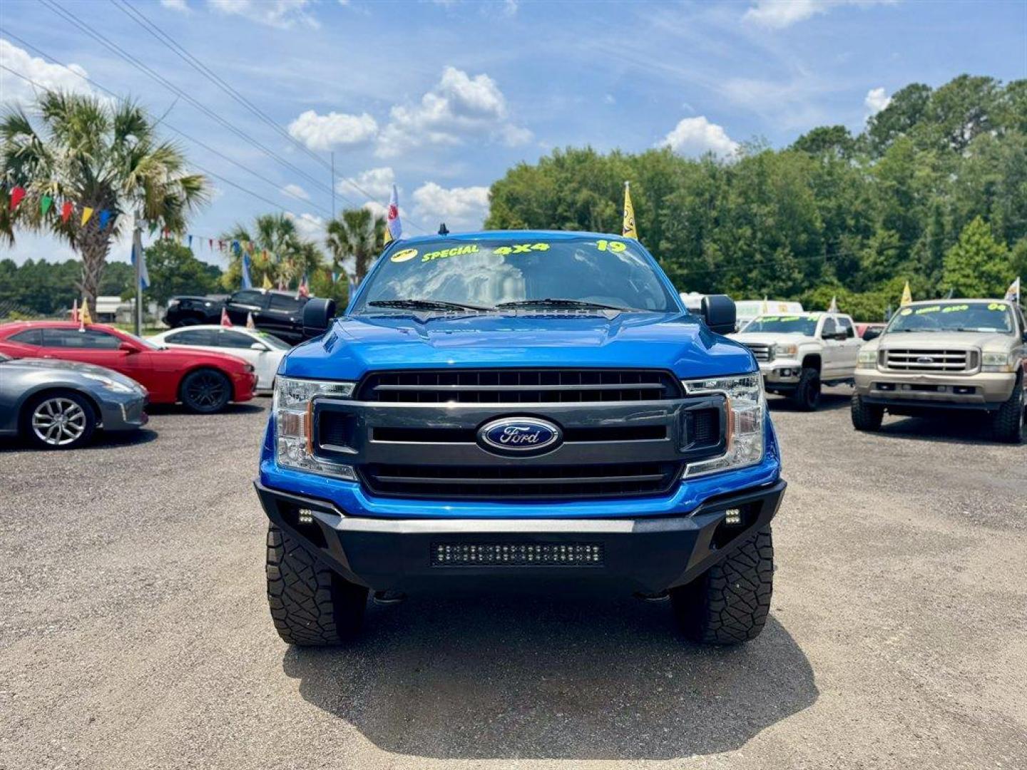 2019 Blue /Black Ford F150 (1FTEW1E54KF) with an 5.0l V8 Smpi Dohc Flex 5. engine, Automatic transmission, located at 745 East Steele Rd., West Columbia, SC, 29170, (803) 755-9148, 33.927212, -81.148483 - Special Internet Price! 2019 Ford F150 with AM/FM radio, Backup camera, Navigation, Cruise control, Keyless entry, Cloth interior, Powered windows, Powered door locks, Plus more! - Photo#1