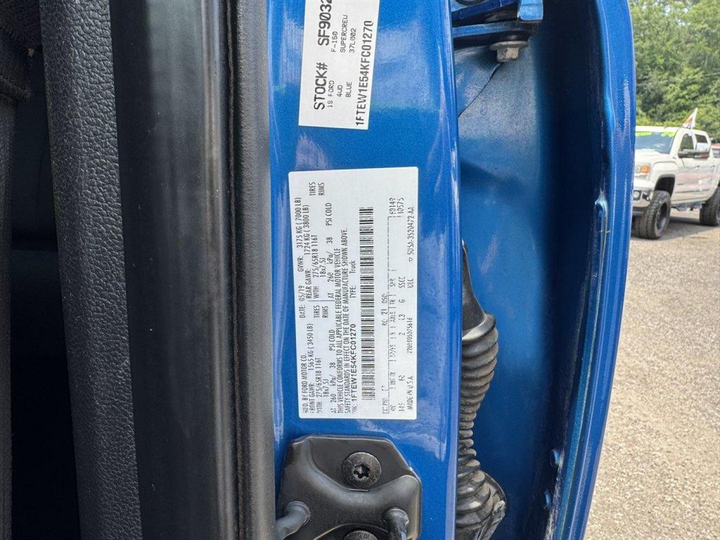 2019 Blue /Black Ford F150 (1FTEW1E54KF) with an 5.0l V8 Smpi Dohc Flex 5. engine, Automatic transmission, located at 745 East Steele Rd., West Columbia, SC, 29170, (803) 755-9148, 33.927212, -81.148483 - Special Internet Price! 2019 Ford F150 with AM/FM radio, Backup camera, Navigation, Cruise control, Keyless entry, Cloth interior, Powered windows, Powered door locks, Plus more! - Photo#35