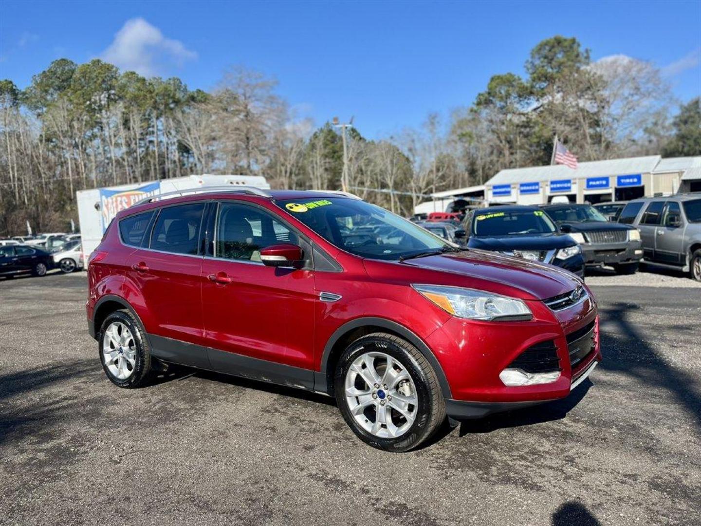 2016 Burgundy /Taupe Ford Escape (1FMCU0JX8GU) with an 1.6l I-4 DI Dohc TC Ecobt engine, Automatic transmission, located at 745 East Steele Rd., West Columbia, SC, 29170, (803) 755-9148, 33.927212, -81.148483 - Special Internet Price! 2016 Ford Escape with AM/FM radio, Bluetooth, Backup camera, Push to start, Keyless entry, Leather interior, Heated front seats, Powered front seats, Powered liftgate, Powered door locks, Powered windows, Plus more! - Photo#4