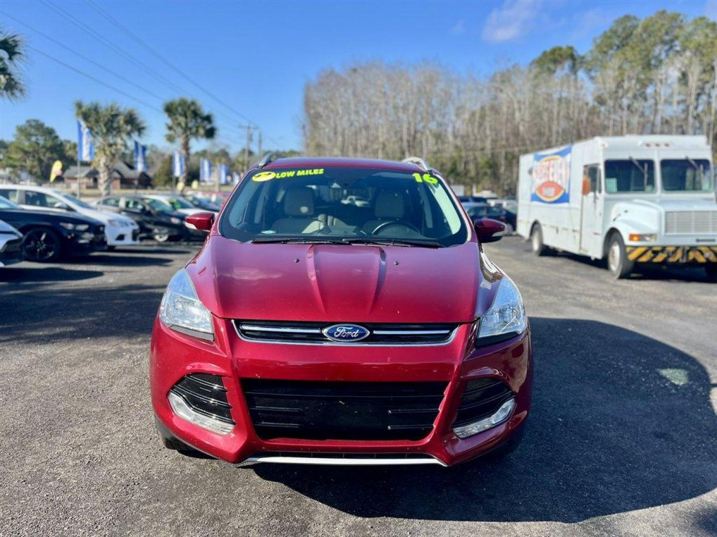 2016 Burgundy /Taupe Ford Escape (1FMCU0JX8GU) with an 1.6l I-4 DI Dohc TC Ecobt engine, Automatic transmission, located at 745 East Steele Rd., West Columbia, SC, 29170, (803) 755-9148, 33.927212, -81.148483 - Special Internet Price! 2016 Ford Escape with AM/FM radio, Bluetooth, Backup camera, Push to start, Keyless entry, Leather interior, Heated front seats, Powered front seats, Powered liftgate, Powered door locks, Powered windows, Plus more! - Photo#5