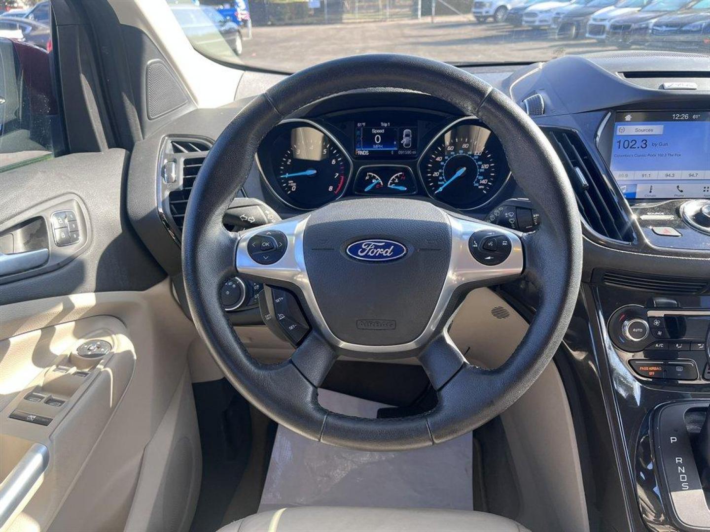 2016 Burgundy /Taupe Ford Escape (1FMCU0JX8GU) with an 1.6l I-4 DI Dohc TC Ecobt engine, Automatic transmission, located at 745 East Steele Rd., West Columbia, SC, 29170, (803) 755-9148, 33.927212, -81.148483 - Special Internet Price! 2016 Ford Escape with AM/FM radio, Bluetooth, Backup camera, Push to start, Keyless entry, Leather interior, Heated front seats, Powered front seats, Powered liftgate, Powered door locks, Powered windows, Plus more! - Photo#7