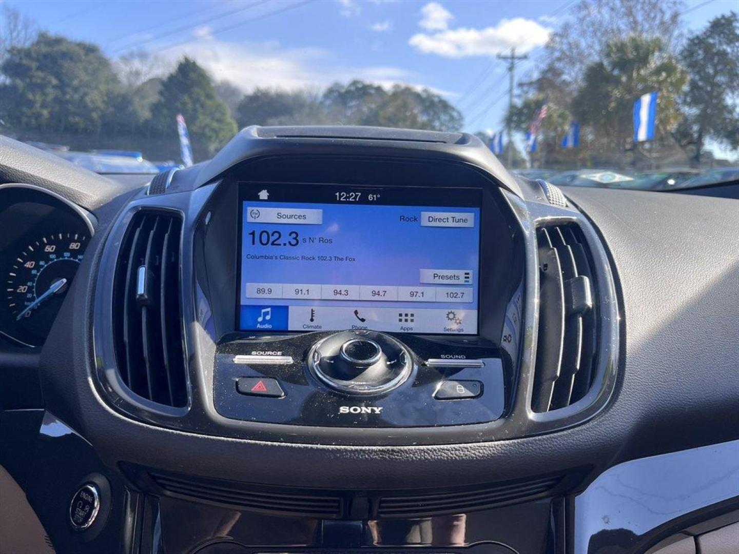 2016 Burgundy /Taupe Ford Escape (1FMCU0JX8GU) with an 1.6l I-4 DI Dohc TC Ecobt engine, Automatic transmission, located at 745 East Steele Rd., West Columbia, SC, 29170, (803) 755-9148, 33.927212, -81.148483 - Special Internet Price! 2016 Ford Escape with AM/FM radio, Bluetooth, Backup camera, Push to start, Keyless entry, Leather interior, Heated front seats, Powered front seats, Powered liftgate, Powered door locks, Powered windows, Plus more! - Photo#12