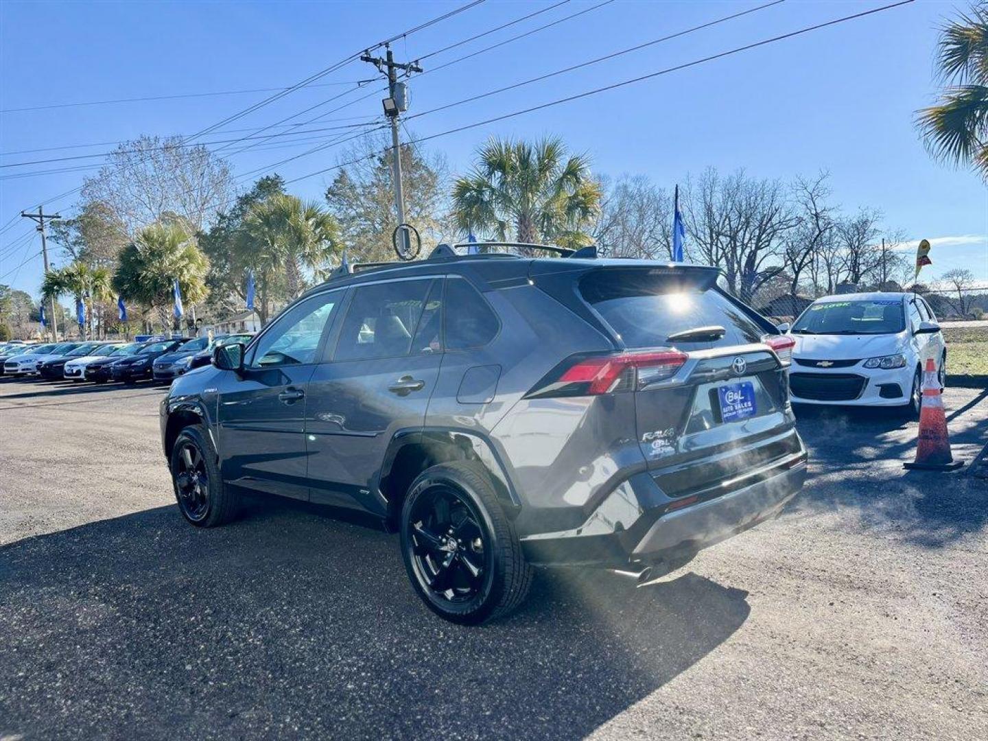 2019 Grey /Black Toyota RAV4 (2T3EWRFV7KW) with an 2.5l I-4 EFI Dohc Hybrid engine, Automatic transmission, located at 745 East Steele Rd., West Columbia, SC, 29170, (803) 755-9148, 33.927212, -81.148483 - Special Internet Price! 2019 Toyota RAV4 with AM/FM radio, Bluetooth, Backup camera, Navigation, Sunroof, Luggage rack, Push to start, Keyless entry, Leather interior, Heated front seats, Powered driver seat, Powered windows, Powered door locks, Plus more! - Photo#5