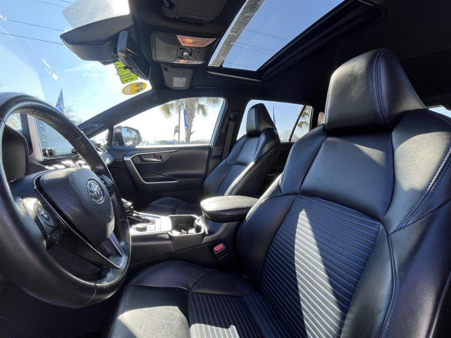 2019 Grey /Black Toyota RAV4 (2T3EWRFV7KW) with an 2.5l I-4 EFI Dohc Hybrid engine, Automatic transmission, located at 745 East Steele Rd., West Columbia, SC, 29170, (803) 755-9148, 33.927212, -81.148483 - Special Internet Price! 2019 Toyota RAV4 with AM/FM radio, Bluetooth, Backup camera, Navigation, Sunroof, Luggage rack, Push to start, Keyless entry, Leather interior, Heated front seats, Powered driver seat, Powered windows, Powered door locks, Plus more! - Photo#23