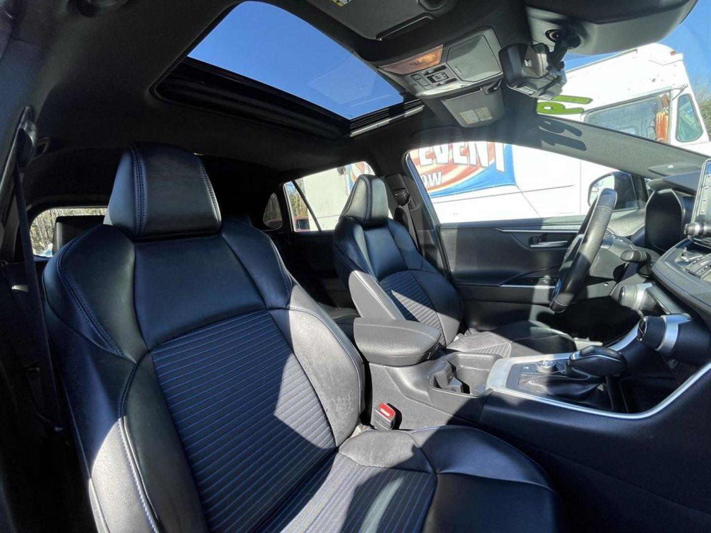 2019 Grey /Black Toyota RAV4 (2T3EWRFV7KW) with an 2.5l I-4 EFI Dohc Hybrid engine, Automatic transmission, located at 745 East Steele Rd., West Columbia, SC, 29170, (803) 755-9148, 33.927212, -81.148483 - Special Internet Price! 2019 Toyota RAV4 with AM/FM radio, Bluetooth, Backup camera, Navigation, Sunroof, Luggage rack, Push to start, Keyless entry, Leather interior, Heated front seats, Powered driver seat, Powered windows, Powered door locks, Plus more! - Photo#30