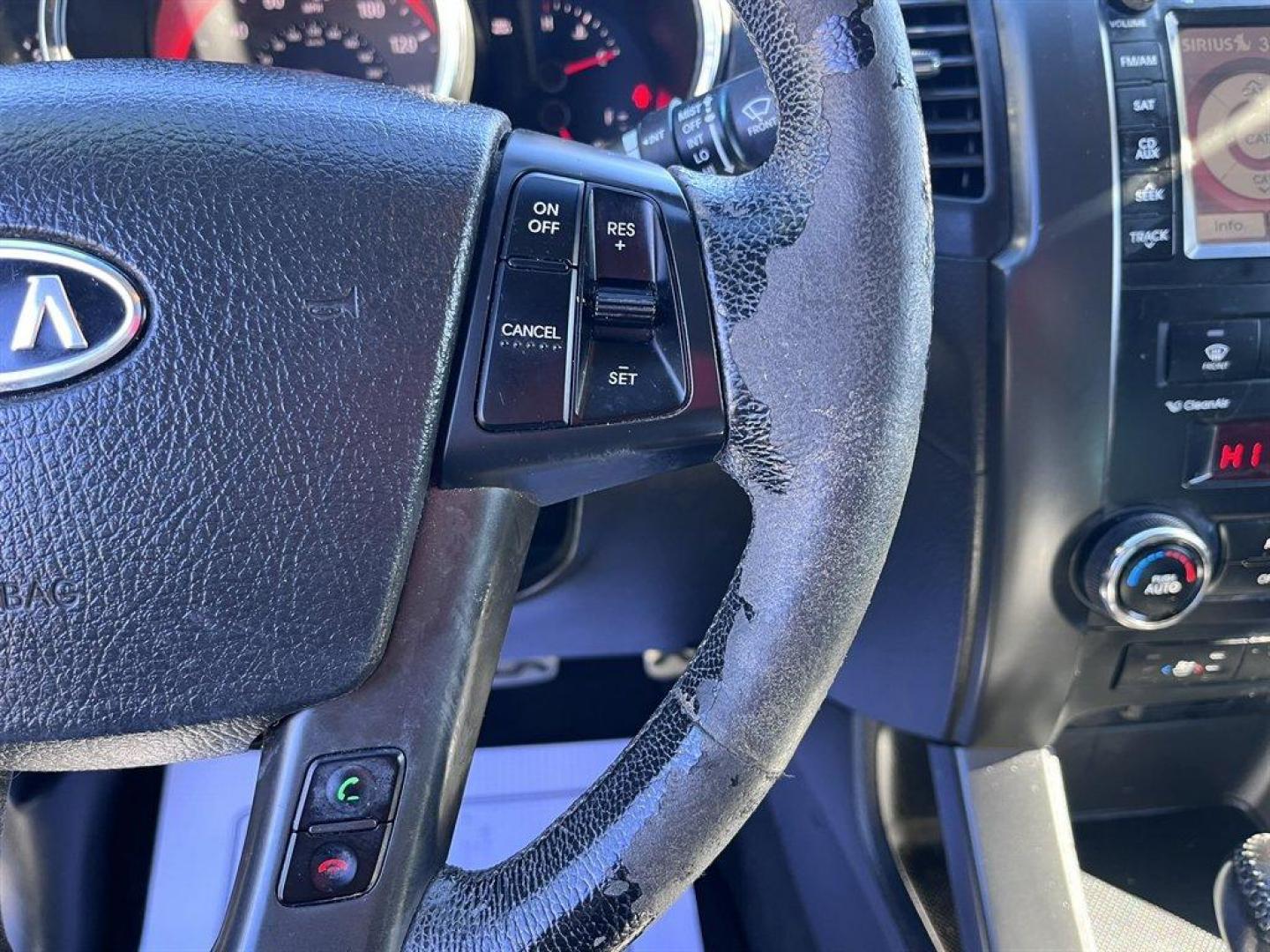 2012 Grey /Black Kia Sorento (5XYKW4A22CG) with an 3.5l V6 MPI Dohc Cvvt 3.5 engine, Automatic transmission, located at 745 East Steele Rd., West Columbia, SC, 29170, (803) 755-9148, 33.927212, -81.148483 - Special Internet Price! 2012 Kia Sorento with AM/FM radio, Cruise control, Backup camera, Navigation, Leather interior, 3rd row seating, Powered window, Powered door locks, Plus more! - Photo#9