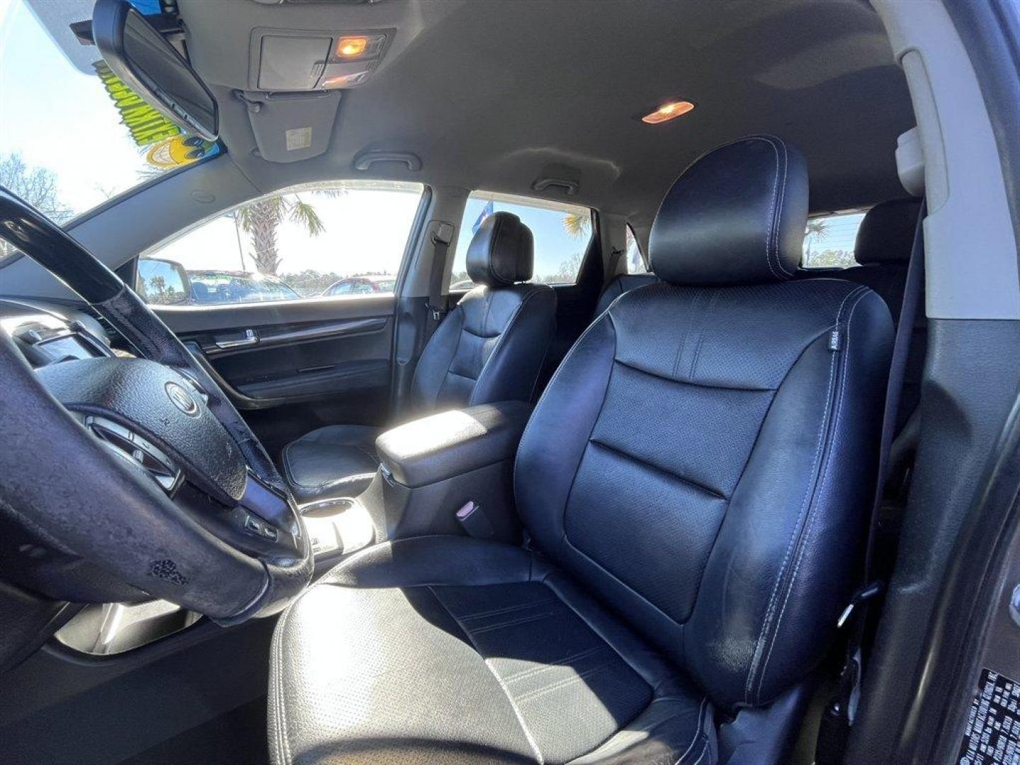 2012 Grey /Black Kia Sorento (5XYKW4A22CG) with an 3.5l V6 MPI Dohc Cvvt 3.5 engine, Automatic transmission, located at 745 East Steele Rd., West Columbia, SC, 29170, (803) 755-9148, 33.927212, -81.148483 - Special Internet Price! 2012 Kia Sorento with AM/FM radio, Cruise control, Backup camera, Navigation, Leather interior, 3rd row seating, Powered window, Powered door locks, Plus more! - Photo#22