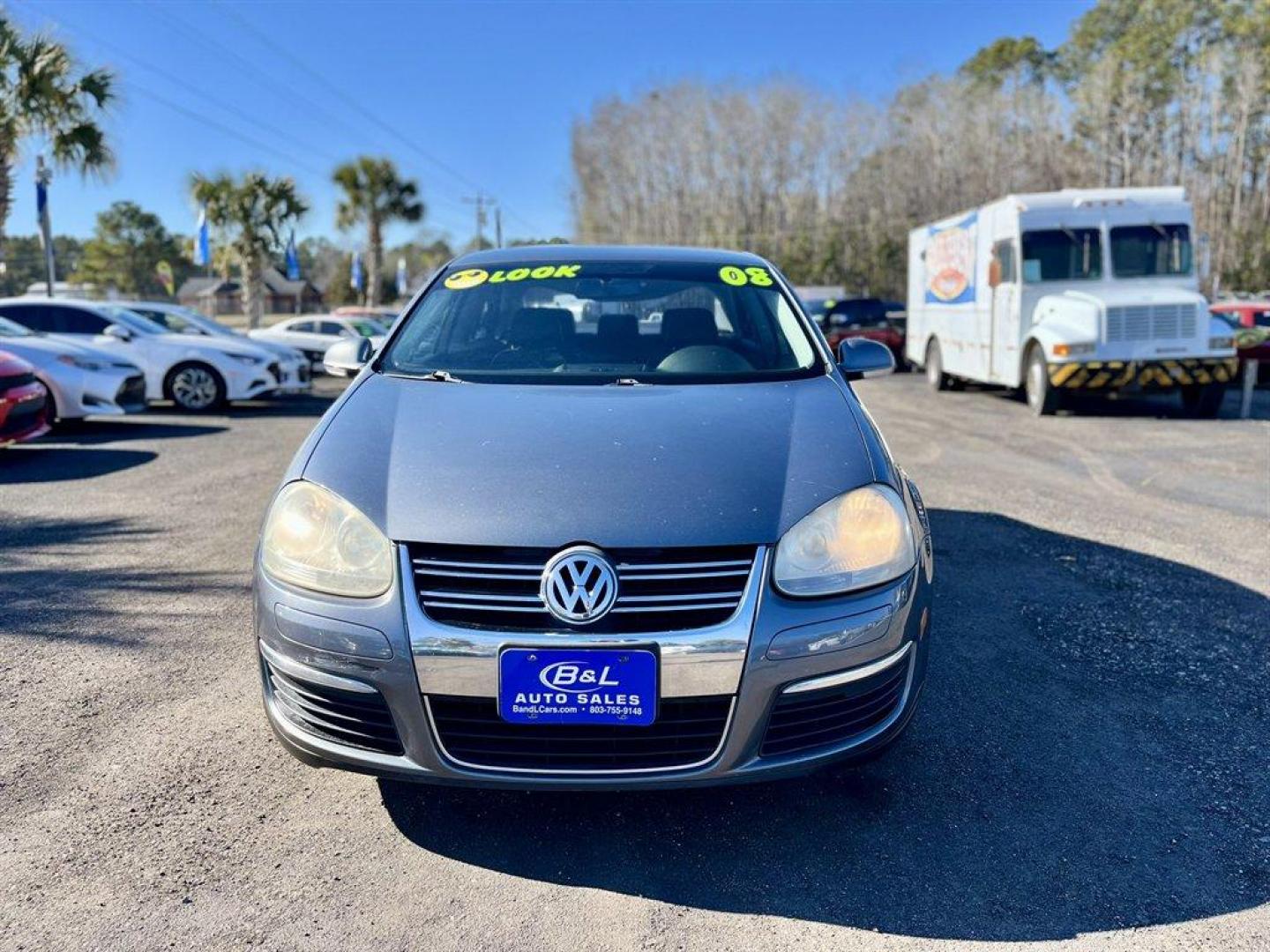 2008 Grey /Black Volkswagen Jetta (3VWRZ71K68M) with an 2.5l I-5 MPI 2.5l engine, Automatic transmission, located at 745 East Steele Rd., West Columbia, SC, 29170, (803) 755-9148, 33.927212, -81.148483 - Special Internet Price! 2008 Volkswagen Jetta with AM/FM radio, Cruise control, Manual air conditioning, Sunroof, Leather interior, Powered windows, Powered door locks, Plus more! - Photo#1