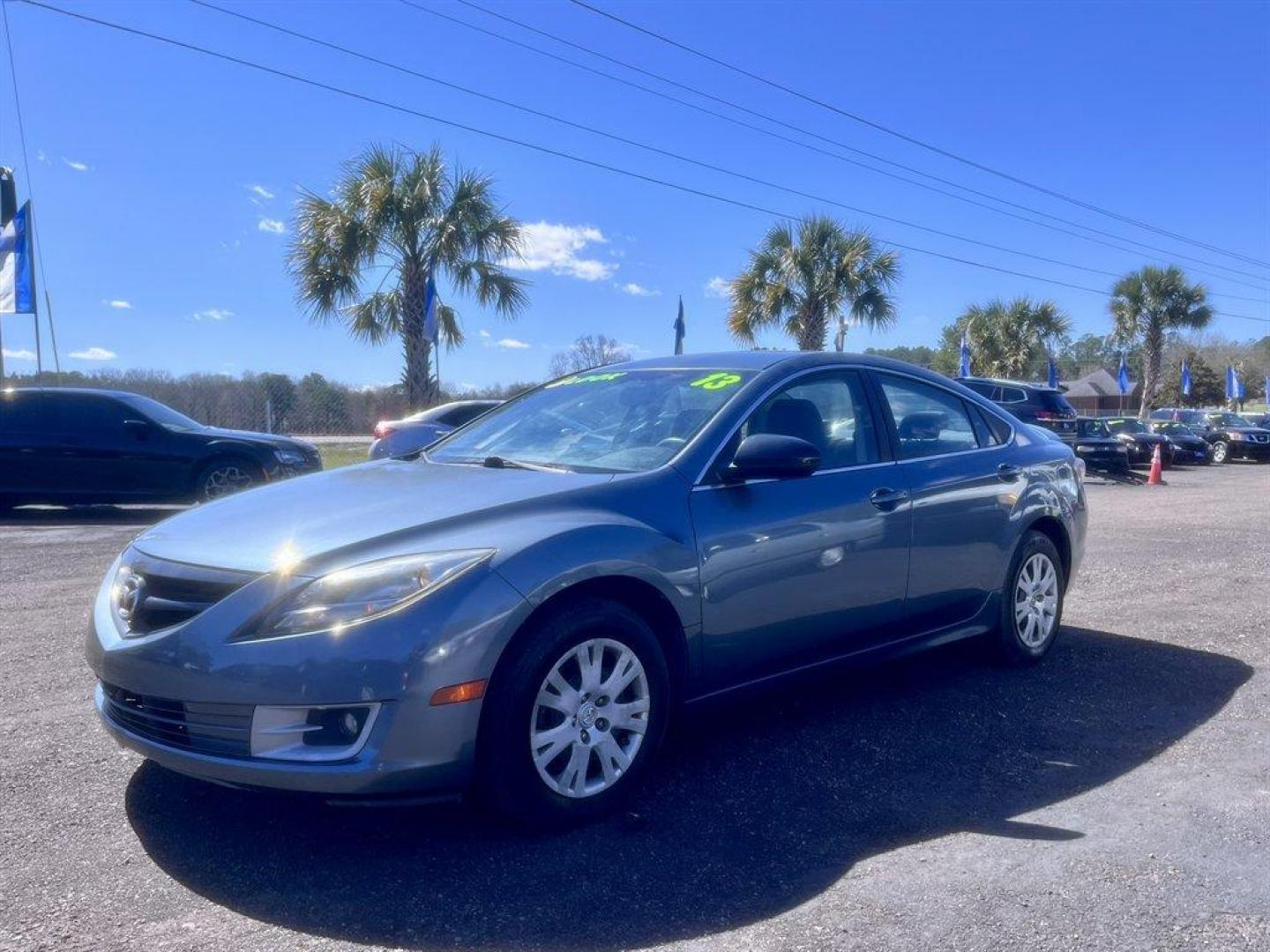2013 Grey /Grey Mazda Mazda6 (1YVHZ8BH7D5) with an 2.5l I-4 MPI Dohc VVT 2.5 engine, Manual transmission, located at 745 East Steele Rd., West Columbia, SC, 29170, (803) 755-9148, 33.927212, -81.148483 - Special Internet Price! 2013 Mazda Mazda6 with AM/FM radio, Manual air conditioning, Cloth interior, Manaul Transmission, Powered windows, Powered door locks, Plus more! - Photo#0