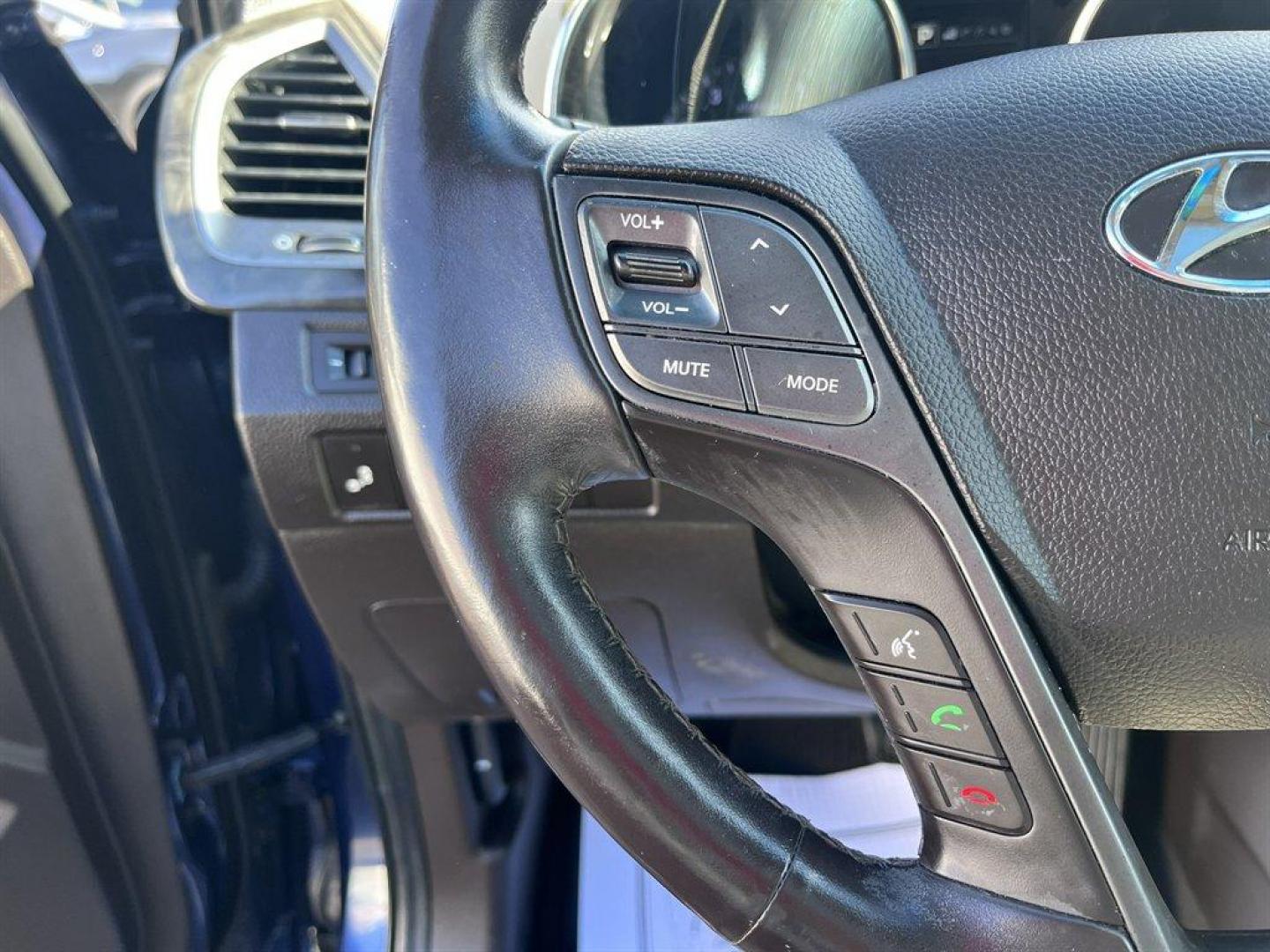 2017 Blue /Taupe Hyundai Santa FE Sport (5XYZU3LB8HG) with an 2.4l I-4 DI Dohc 2.4l engine, Automatic transmission, located at 745 East Steele Rd., West Columbia, SC, 29170, (803) 755-9148, 33.927212, -81.148483 - Special Internet Price! 2017 Hyundai Santa Fe Sport with AM/FM radio, Bluetooth, Backup camera, Navigation, Cruise control, Panoramic sunroof, Push to start, Keyless entry, Leather interior, Heated seats, Powered front seats, Built in rear sun shades, Powered windows, Powered door locks, Plus more! - Photo#8