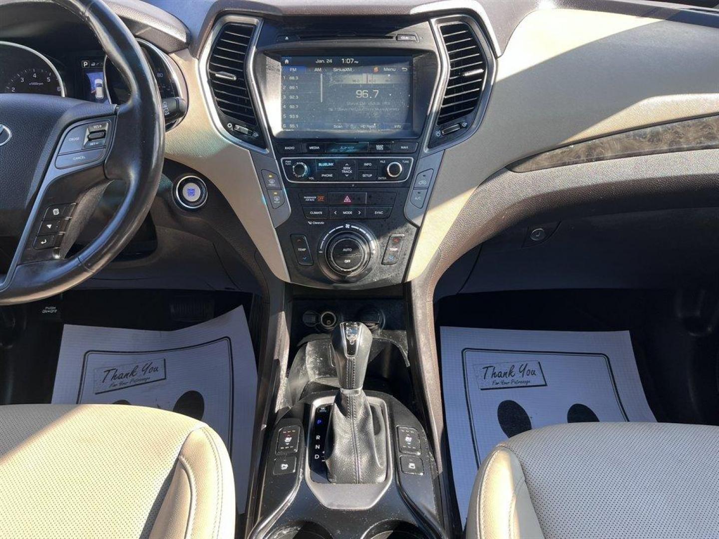 2017 Blue /Taupe Hyundai Santa FE Sport (5XYZU3LB8HG) with an 2.4l I-4 DI Dohc 2.4l engine, Automatic transmission, located at 745 East Steele Rd., West Columbia, SC, 29170, (803) 755-9148, 33.927212, -81.148483 - Special Internet Price! 2017 Hyundai Santa Fe Sport with AM/FM radio, Bluetooth, Backup camera, Navigation, Cruise control, Panoramic sunroof, Push to start, Keyless entry, Leather interior, Heated seats, Powered front seats, Built in rear sun shades, Powered windows, Powered door locks, Plus more! - Photo#11
