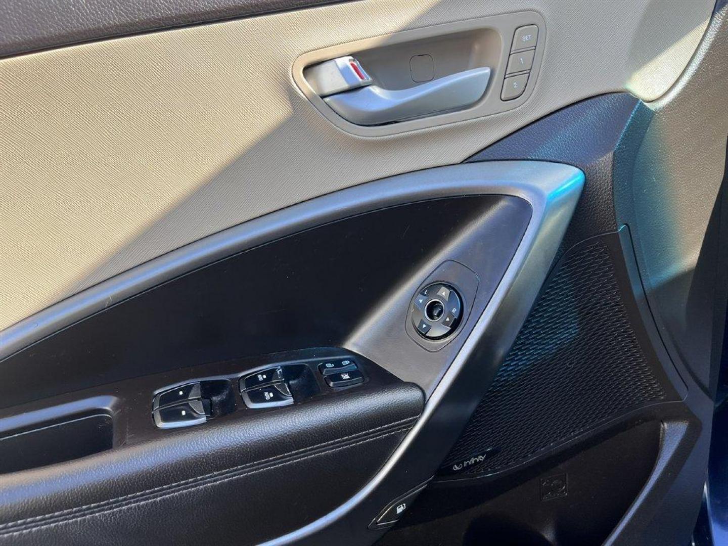 2017 Blue /Taupe Hyundai Santa FE Sport (5XYZU3LB8HG) with an 2.4l I-4 DI Dohc 2.4l engine, Automatic transmission, located at 745 East Steele Rd., West Columbia, SC, 29170, (803) 755-9148, 33.927212, -81.148483 - Special Internet Price! 2017 Hyundai Santa Fe Sport with AM/FM radio, Bluetooth, Backup camera, Navigation, Cruise control, Panoramic sunroof, Push to start, Keyless entry, Leather interior, Heated seats, Powered front seats, Built in rear sun shades, Powered windows, Powered door locks, Plus more! - Photo#23