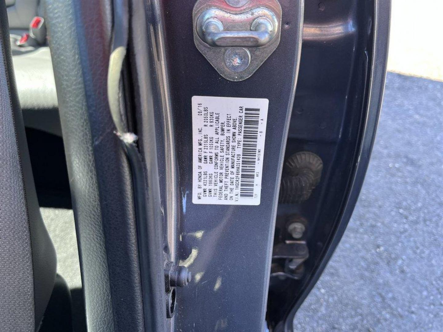 2017 Grey /Black Honda Accord (1HGCR2F86HA) with an 2.4l I-4 DI Dohc 2.4l engine, Automatic transmission, located at 745 East Steele Rd., West Columbia, SC, 29170, (803) 755-9148, 33.927212, -81.148483 - Special Internet Price! 2017 Honda Accord with AM/FM radio, Bluetooth, Backup camera, Sunroof, Leather interior, Powered driver seat, Powered windows, Powered door lock, Plus more! - Photo#38