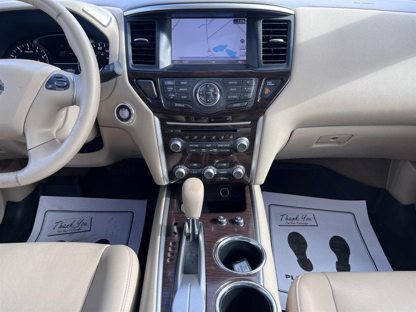 2015 Black /Taupe Nissan Pathfinder (5N1AR2MN9FC) with an 3.5l V6 Smpi Dohc Cvtcs 3 engine, Automatic transmission, located at 745 East Steele Rd., West Columbia, SC, 29170, (803) 755-9148, 33.927212, -81.148483 - Special Internet Price! 2015 Nissan Pathfinder with AM/FM radio, Bluetooth, Navigation, Cruise control, Keyless entry, Push to start, Dual sunroof, Leather interior, 3rd row seating, Heated seats, Powered liftgate, Powered door locks, Powered windows, Plus more! - Photo#10