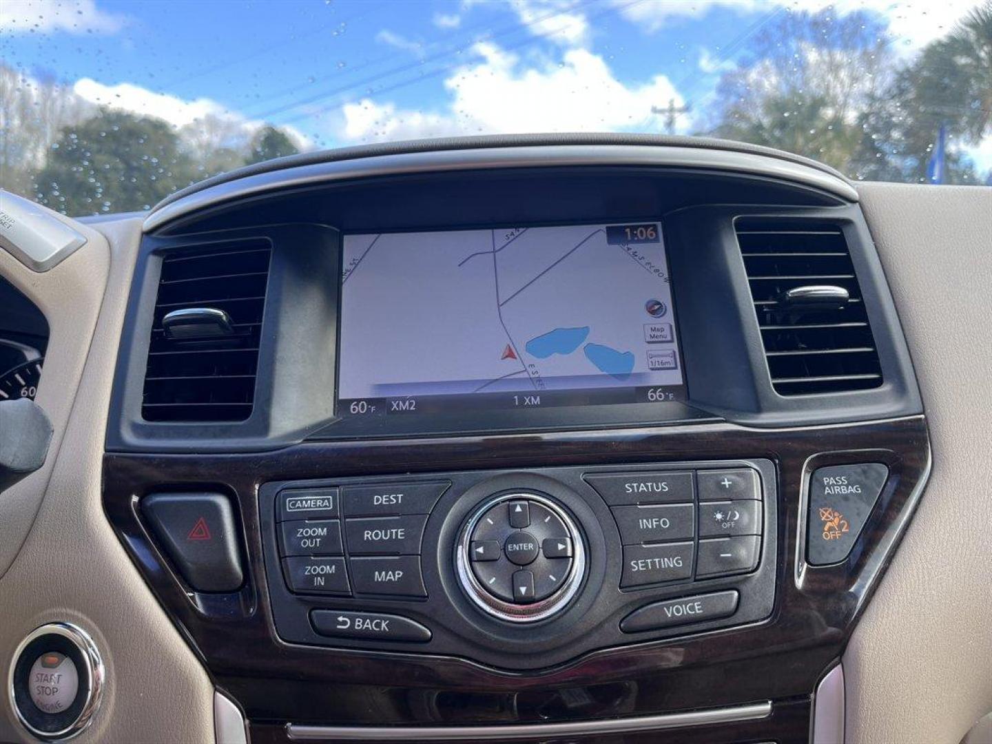 2015 Black /Taupe Nissan Pathfinder (5N1AR2MN9FC) with an 3.5l V6 Smpi Dohc Cvtcs 3 engine, Automatic transmission, located at 745 East Steele Rd., West Columbia, SC, 29170, (803) 755-9148, 33.927212, -81.148483 - Special Internet Price! 2015 Nissan Pathfinder with AM/FM radio, Bluetooth, Navigation, Cruise control, Keyless entry, Push to start, Dual sunroof, Leather interior, 3rd row seating, Heated seats, Powered liftgate, Powered door locks, Powered windows, Plus more! - Photo#11