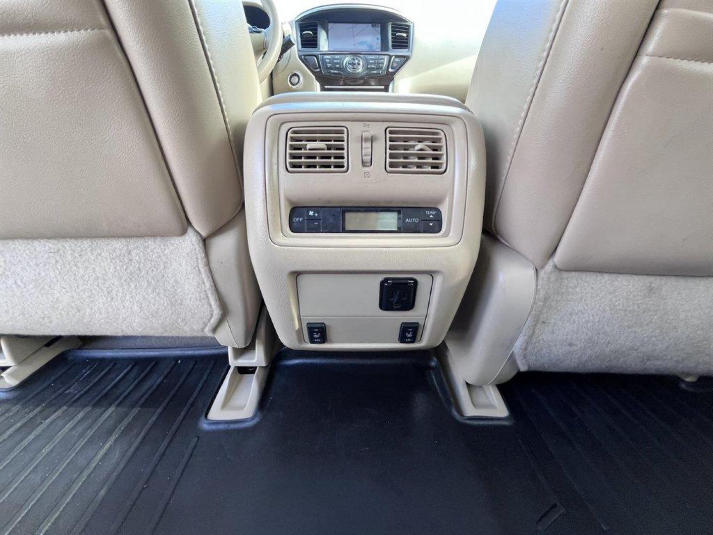 2015 Black /Taupe Nissan Pathfinder (5N1AR2MN9FC) with an 3.5l V6 Smpi Dohc Cvtcs 3 engine, Automatic transmission, located at 745 East Steele Rd., West Columbia, SC, 29170, (803) 755-9148, 33.927212, -81.148483 - Special Internet Price! 2015 Nissan Pathfinder with AM/FM radio, Bluetooth, Navigation, Cruise control, Keyless entry, Push to start, Dual sunroof, Leather interior, 3rd row seating, Heated seats, Powered liftgate, Powered door locks, Powered windows, Plus more! - Photo#27