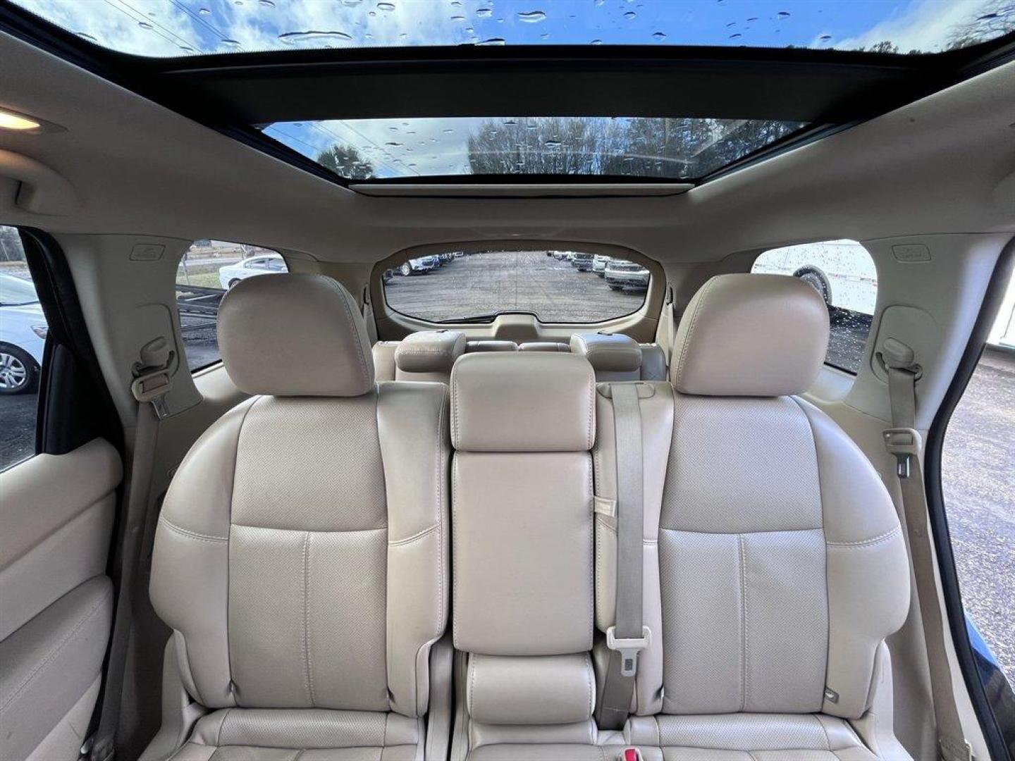 2015 Black /Taupe Nissan Pathfinder (5N1AR2MN9FC) with an 3.5l V6 Smpi Dohc Cvtcs 3 engine, Automatic transmission, located at 745 East Steele Rd., West Columbia, SC, 29170, (803) 755-9148, 33.927212, -81.148483 - Special Internet Price! 2015 Nissan Pathfinder with AM/FM radio, Bluetooth, Navigation, Cruise control, Keyless entry, Push to start, Dual sunroof, Leather interior, 3rd row seating, Heated seats, Powered liftgate, Powered door locks, Powered windows, Plus more! - Photo#28