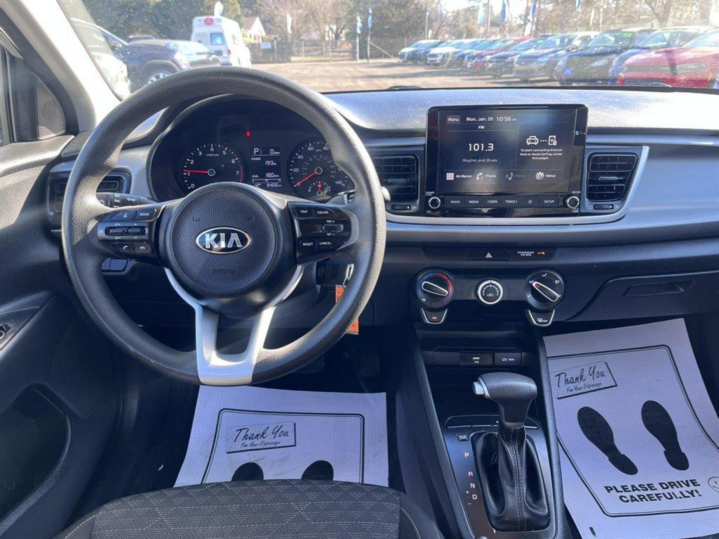 2021 Silver /Black Kia Rio (3KPA24AD5ME) with an 1.6l I-4 DI Dohc Cvvt 1.6 engine, Automatic transmission, located at 745 East Steele Rd., West Columbia, SC, 29170, (803) 755-9148, 33.927212, -81.148483 - Special Internet Price! 2021 Kia Rio S with AM/FM radio, Bluetooth, Backup camera, Cruise control, Manual air conditioning, Cloth interior, Keyless entry, Powered windows, Powered door locks, Plus more! - Photo#6