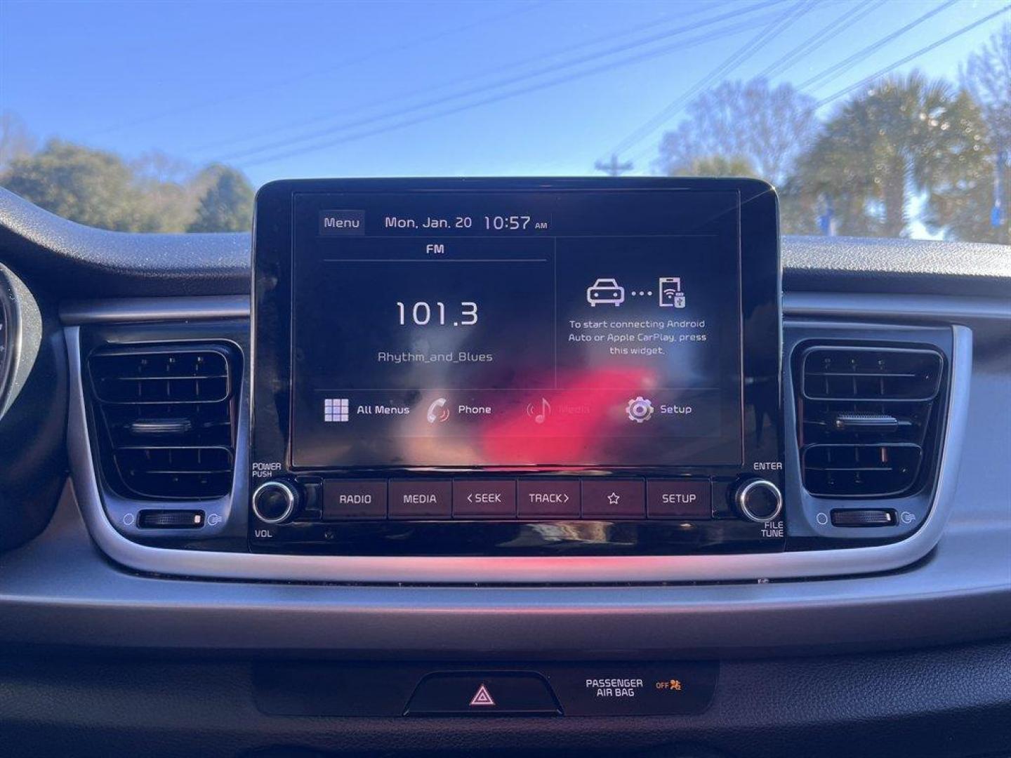 2021 Silver /Black Kia Rio (3KPA24AD5ME) with an 1.6l I-4 DI Dohc Cvvt 1.6 engine, Automatic transmission, located at 745 East Steele Rd., West Columbia, SC, 29170, (803) 755-9148, 33.927212, -81.148483 - Special Internet Price! 2021 Kia Rio S with AM/FM radio, Bluetooth, Backup camera, Cruise control, Manual air conditioning, Cloth interior, Keyless entry, Powered windows, Powered door locks, Plus more! - Photo#12