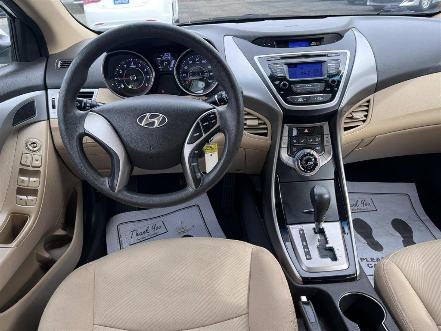 2013 White /Tan Hyundai Elantra (5NPDH4AE9DH) with an 1.8l I-4 MPI Dohc 1.8l engine, Automatic transmission, located at 745 East Steele Rd., West Columbia, SC, 29170, (803) 755-9148, 33.927212, -81.148483 - Special Internet Price! 2013 Hyundai Elantra with AM/FM radio, Cruise control, Manual air, Cloth interior, Powered windows, Powered door locks, Plus more! - Photo#6