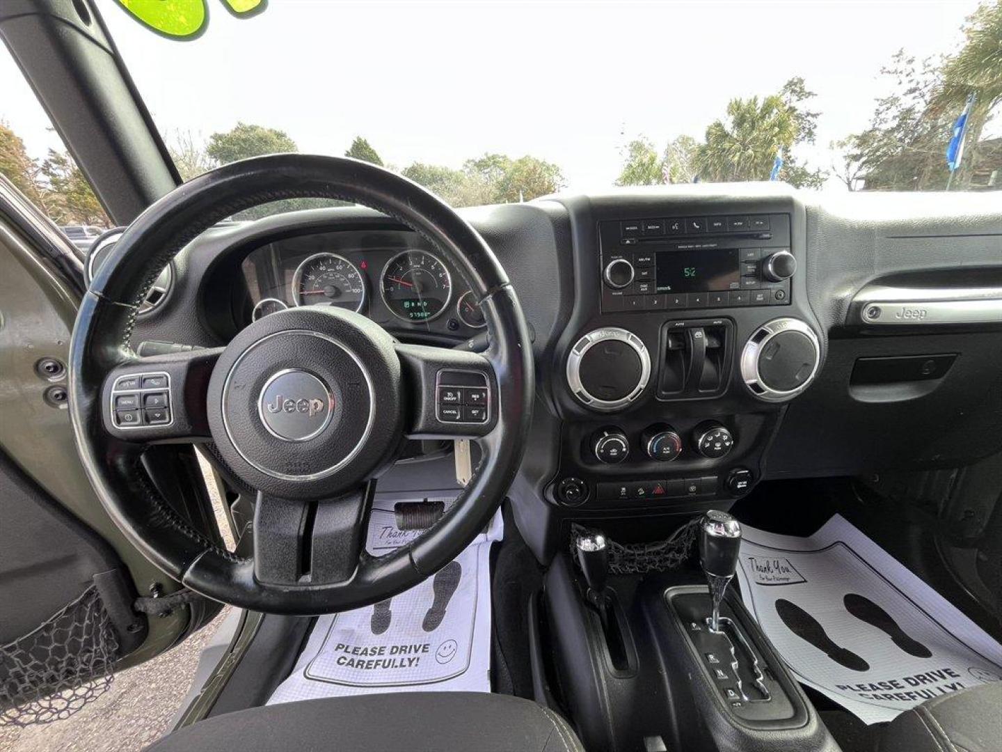 2015 Green /Black Jeep Wrangler (1C4AJWBG4FL) with an 3.6l V6 MPI Dohc 3.6l engine, Automatic transmission, located at 745 East Steele Rd., West Columbia, SC, 29170, (803) 755-9148, 33.927212, -81.148483 - Special Internet Price! 2015 Jeep Wrangler with AM/FM radio, Cruise control, 4X4, Cloth interior, Removable soft top, Power front windows, Powered door locks, Plus more! - Photo#6