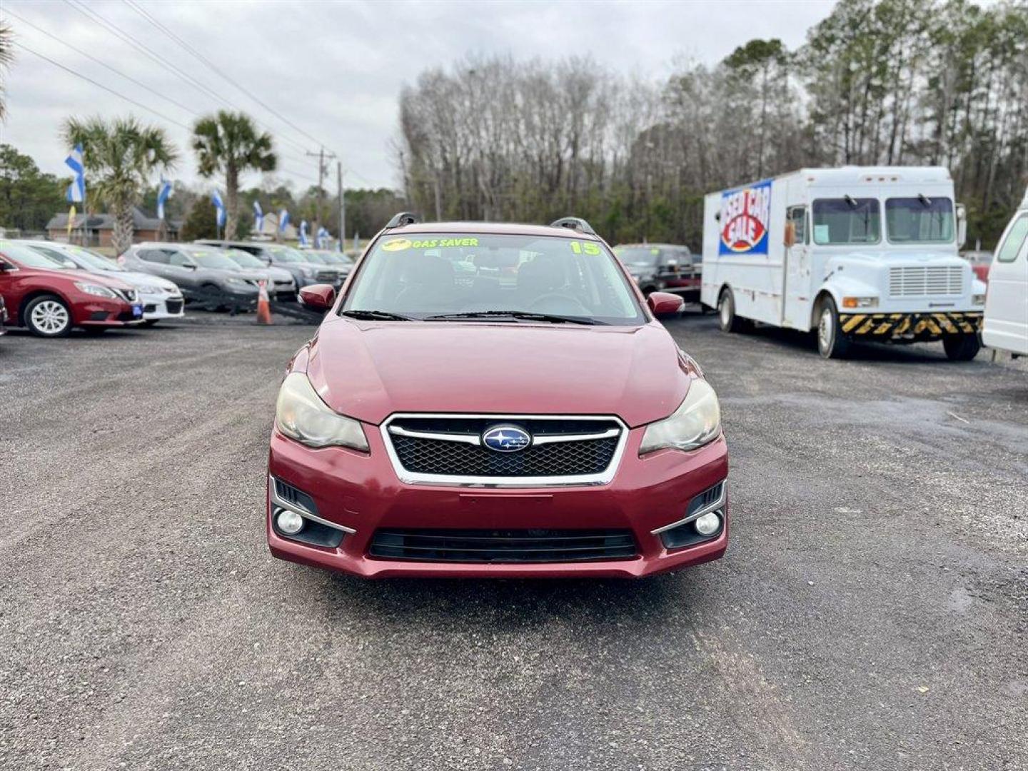 2015 Red /Black Subaru Impreza (JF1GPAW66F8) with an 2.0l H-4 Smpi Dohc 2.0l engine, Automatic transmission, located at 745 East Steele Rd., West Columbia, SC, 29170, (803) 755-9148, 33.927212, -81.148483 - Special Internet Price! 2015 Subaru Impreza with AM/FM radio, Bluetooth, Backup camera, Sunroof, Keyless entry, Push to start, Leather interior, Powered windows, Powered door locks, Plus more! - Photo#1