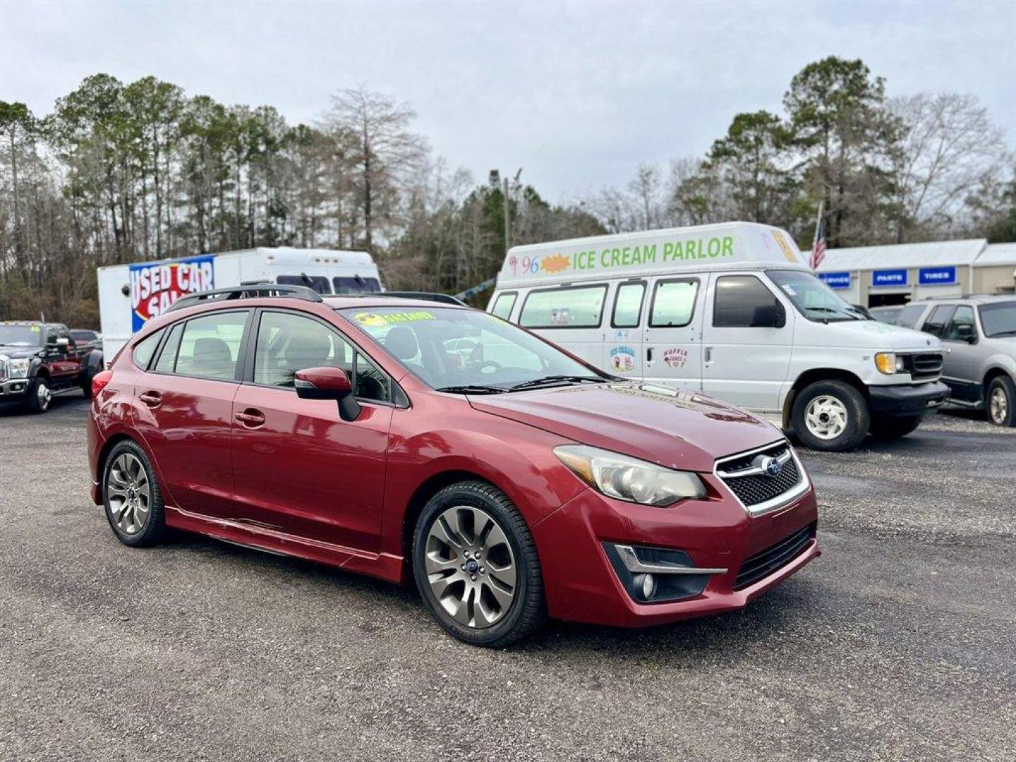 2015 Red /Black Subaru Impreza (JF1GPAW66F8) with an 2.0l H-4 Smpi Dohc 2.0l engine, Automatic transmission, located at 745 East Steele Rd., West Columbia, SC, 29170, (803) 755-9148, 33.927212, -81.148483 - Special Internet Price! 2015 Subaru Impreza with AM/FM radio, Bluetooth, Backup camera, Sunroof, Keyless entry, Push to start, Leather interior, Powered windows, Powered door locks, Plus more! - Photo#2