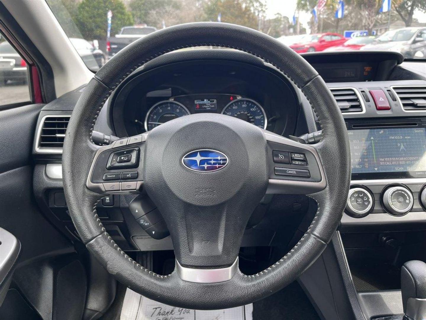 2015 Red /Black Subaru Impreza (JF1GPAW66F8) with an 2.0l H-4 Smpi Dohc 2.0l engine, Automatic transmission, located at 745 East Steele Rd., West Columbia, SC, 29170, (803) 755-9148, 33.927212, -81.148483 - Special Internet Price! 2015 Subaru Impreza with AM/FM radio, Bluetooth, Backup camera, Sunroof, Keyless entry, Push to start, Leather interior, Powered windows, Powered door locks, Plus more! - Photo#6