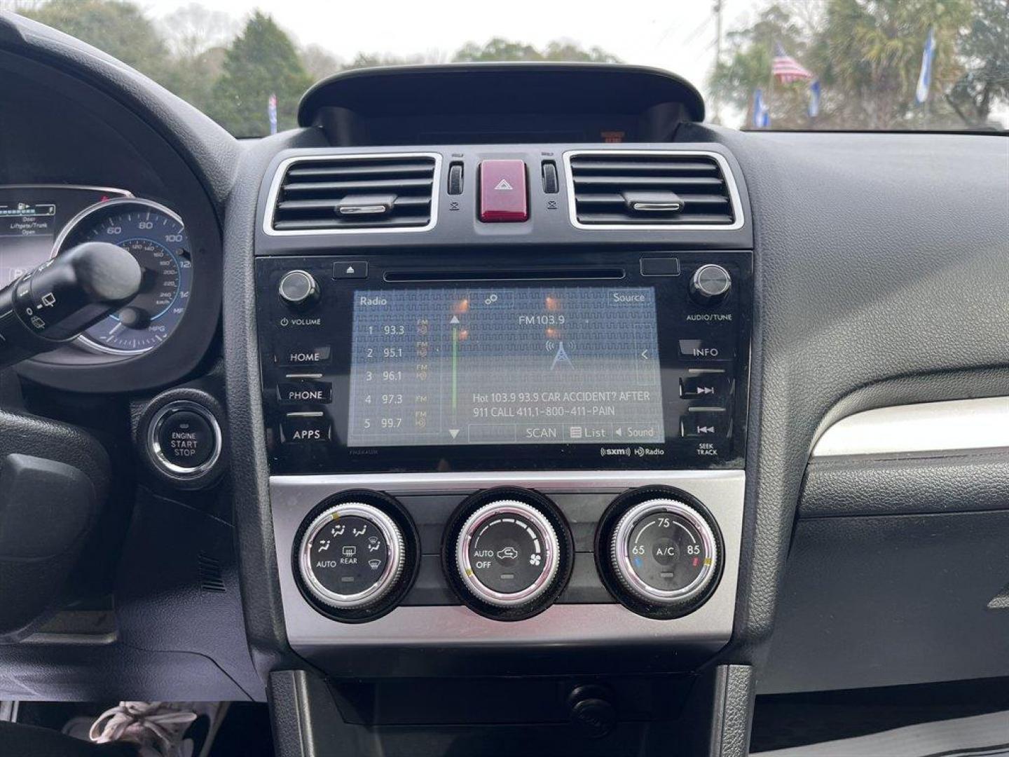 2015 Red /Black Subaru Impreza (JF1GPAW66F8) with an 2.0l H-4 Smpi Dohc 2.0l engine, Automatic transmission, located at 745 East Steele Rd., West Columbia, SC, 29170, (803) 755-9148, 33.927212, -81.148483 - Special Internet Price! 2015 Subaru Impreza with AM/FM radio, Bluetooth, Backup camera, Sunroof, Keyless entry, Push to start, Leather interior, Powered windows, Powered door locks, Plus more! - Photo#11