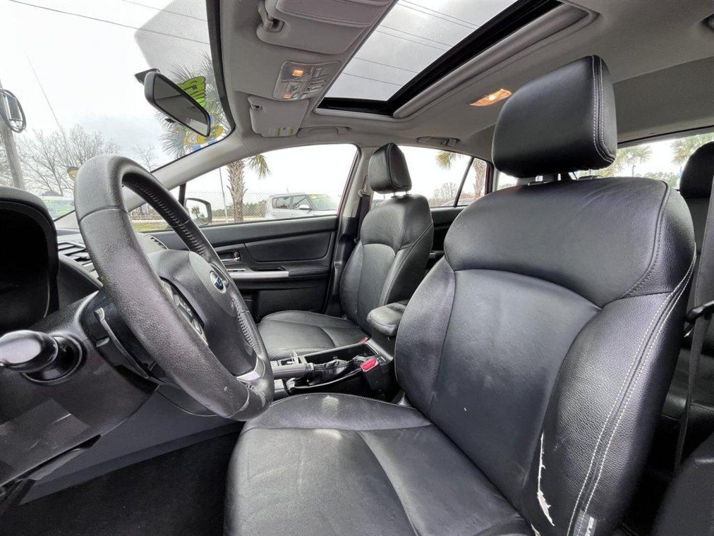 2015 Red /Black Subaru Impreza (JF1GPAW66F8) with an 2.0l H-4 Smpi Dohc 2.0l engine, Automatic transmission, located at 745 East Steele Rd., West Columbia, SC, 29170, (803) 755-9148, 33.927212, -81.148483 - Special Internet Price! 2015 Subaru Impreza with AM/FM radio, Bluetooth, Backup camera, Sunroof, Keyless entry, Push to start, Leather interior, Powered windows, Powered door locks, Plus more! - Photo#22