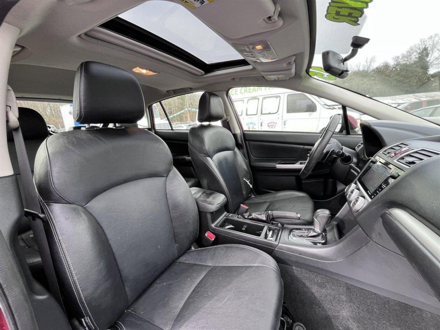 2015 Red /Black Subaru Impreza (JF1GPAW66F8) with an 2.0l H-4 Smpi Dohc 2.0l engine, Automatic transmission, located at 745 East Steele Rd., West Columbia, SC, 29170, (803) 755-9148, 33.927212, -81.148483 - Special Internet Price! 2015 Subaru Impreza with AM/FM radio, Bluetooth, Backup camera, Sunroof, Keyless entry, Push to start, Leather interior, Powered windows, Powered door locks, Plus more! - Photo#28