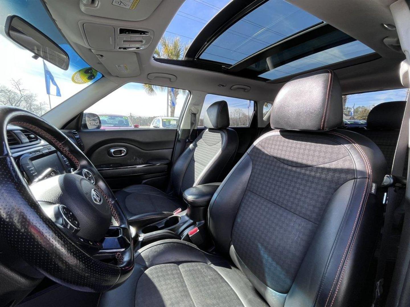 2019 Black /Black Kia Soul (KNDJX3AA2K7) with an 1.6l I-4 DI Dohc T/C 1.6l engine, Automatic transmission, located at 745 East Steele Rd., West Columbia, SC, 29170, (803) 755-9148, 33.927212, -81.148483 - Special Internet Price! 2019 Kia Soul with AM/FM radio, Bluetooth, Backup camera, Navigation, Panoramic sunroof, Keyless entry, Push to start, Powered windows, Powered door locks, Plus more! - Photo#23