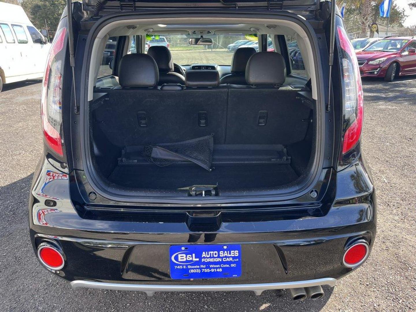 2019 Black /Black Kia Soul (KNDJX3AA2K7) with an 1.6l I-4 DI Dohc T/C 1.6l engine, Automatic transmission, located at 745 East Steele Rd., West Columbia, SC, 29170, (803) 755-9148, 33.927212, -81.148483 - Special Internet Price! 2019 Kia Soul with AM/FM radio, Bluetooth, Backup camera, Navigation, Panoramic sunroof, Keyless entry, Push to start, Powered windows, Powered door locks, Plus more! - Photo#33