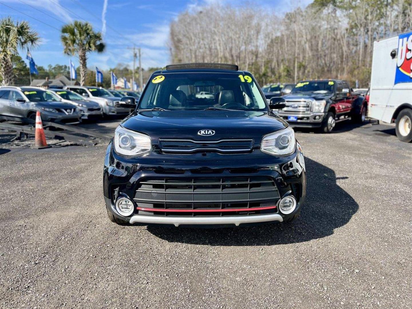 2019 Black /Black Kia Soul (KNDJX3AA2K7) with an 1.6l I-4 DI Dohc T/C 1.6l engine, Automatic transmission, located at 745 East Steele Rd., West Columbia, SC, 29170, (803) 755-9148, 33.927212, -81.148483 - Special Internet Price! 2019 Kia Soul with AM/FM radio, Bluetooth, Backup camera, Navigation, Panoramic sunroof, Keyless entry, Push to start, Powered windows, Powered door locks, Plus more! - Photo#1